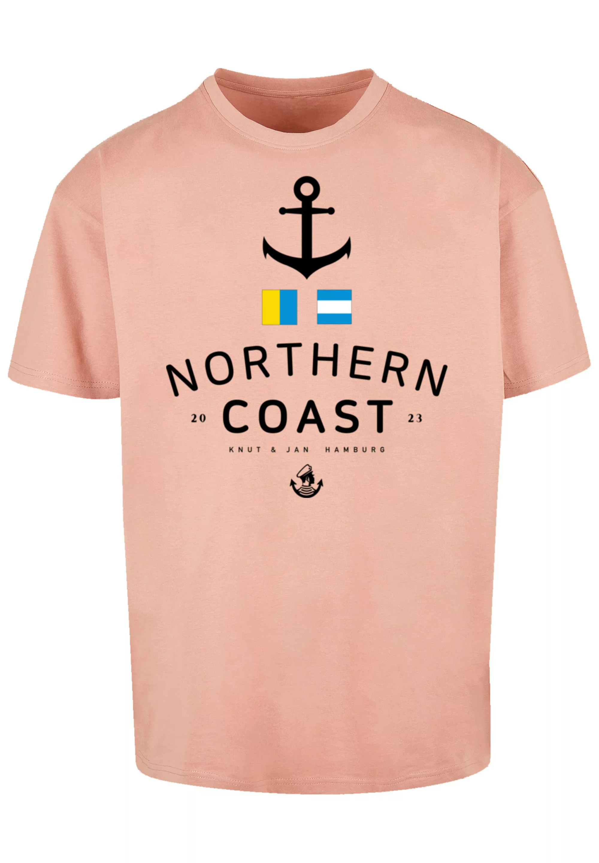 F4NT4STIC T-Shirt "Nordsee Nordic Coast Knut & Jan Hamburg", Print günstig online kaufen