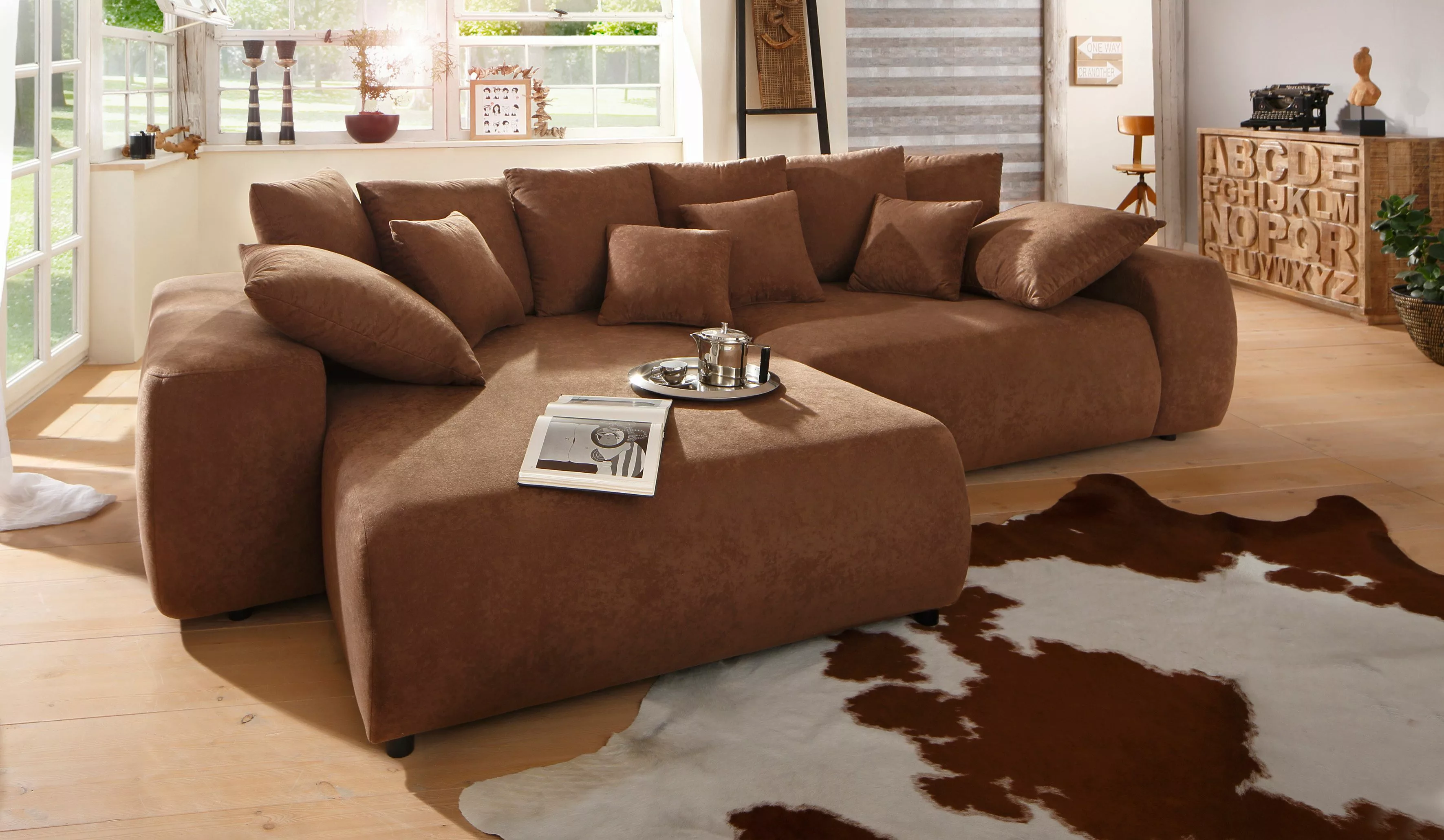 Home affaire Ecksofa "Sundance II, L-Form", mit DuraSpring-Taschenfederkern günstig online kaufen