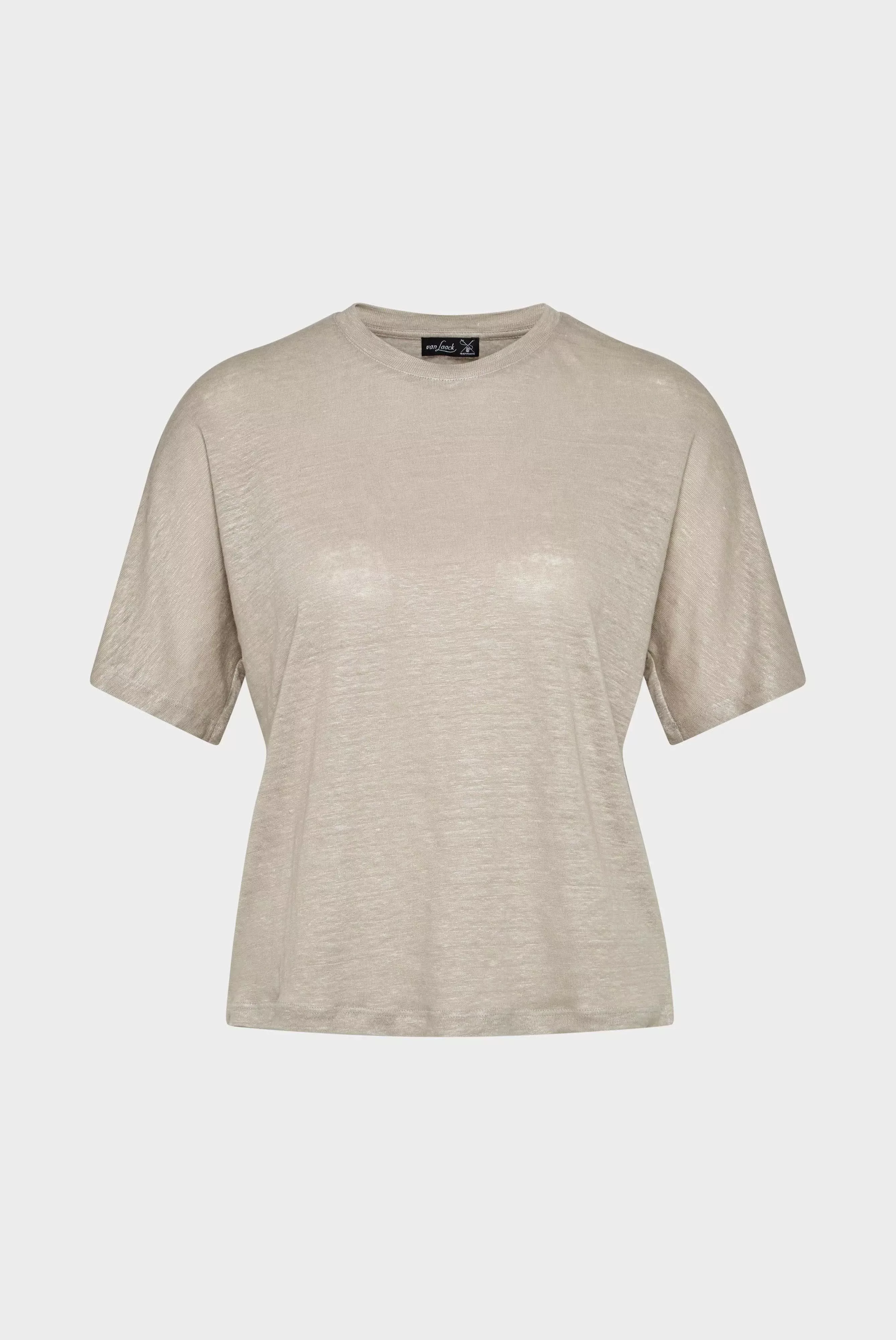 T-Shirt aus Leinen-Jersey Boxy Fit günstig online kaufen