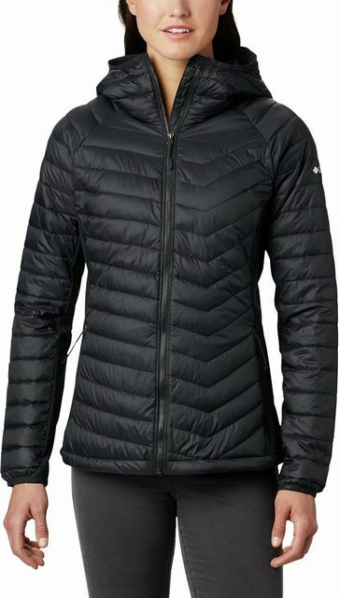 Columbia Funktionsjacke Powder Pass Hooded Jacket BLACK günstig online kaufen