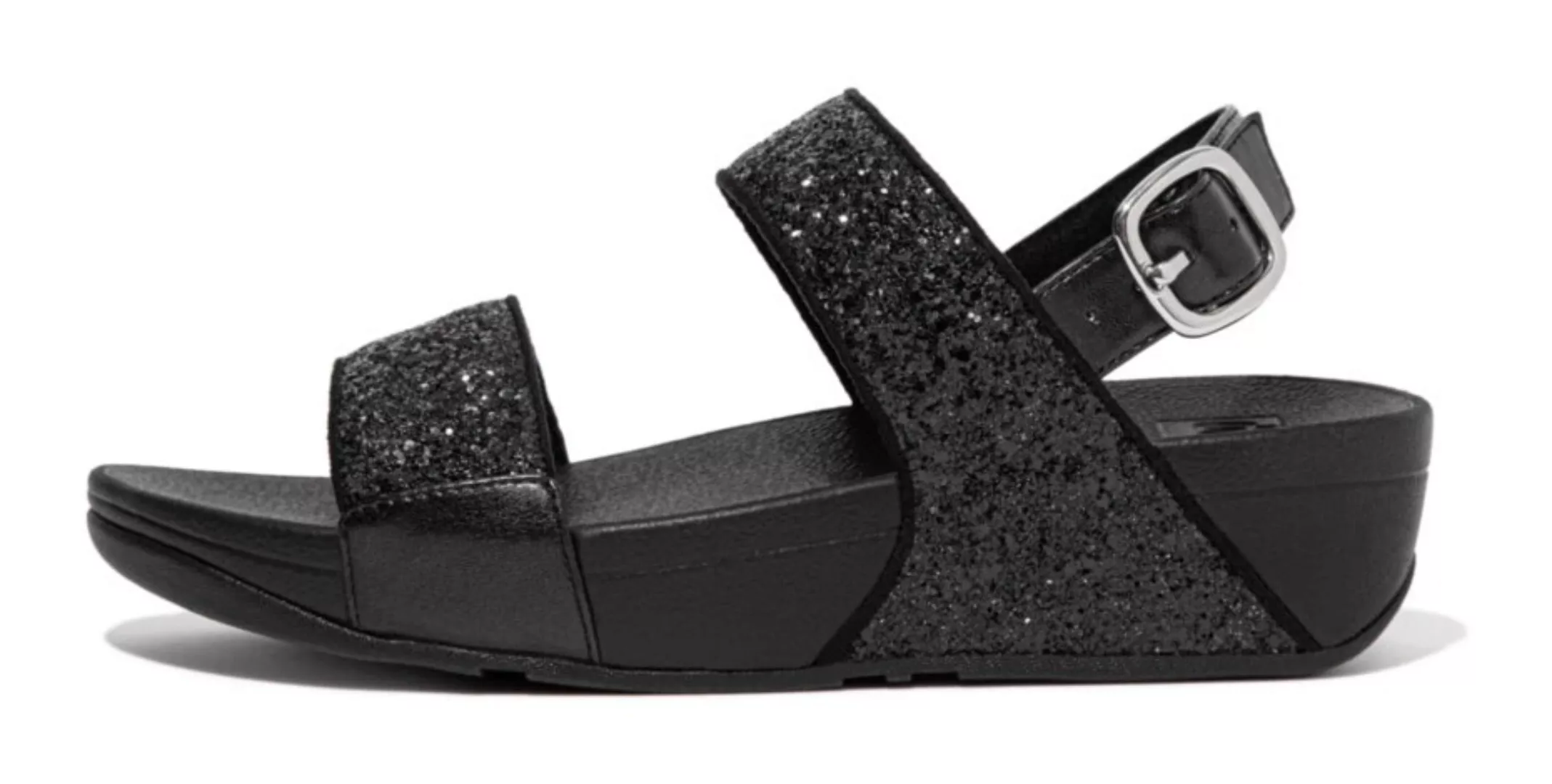 Fitflop Keilsandalette "LULU GLITTER BACK-STRAP SANDALS", Sommerschuh, Sand günstig online kaufen