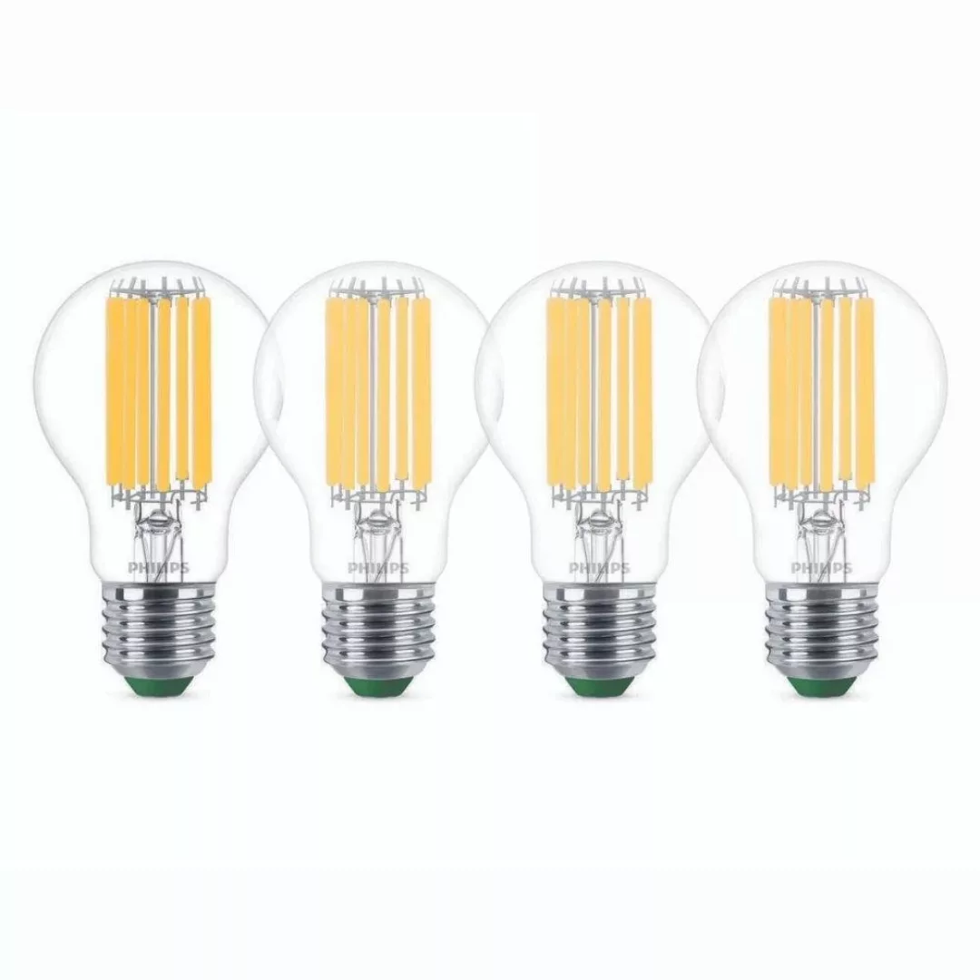 Philips LED Lampe E27 - Birne A60 7,3W 1535lm 4000K ersetzt 100W Viererpack günstig online kaufen