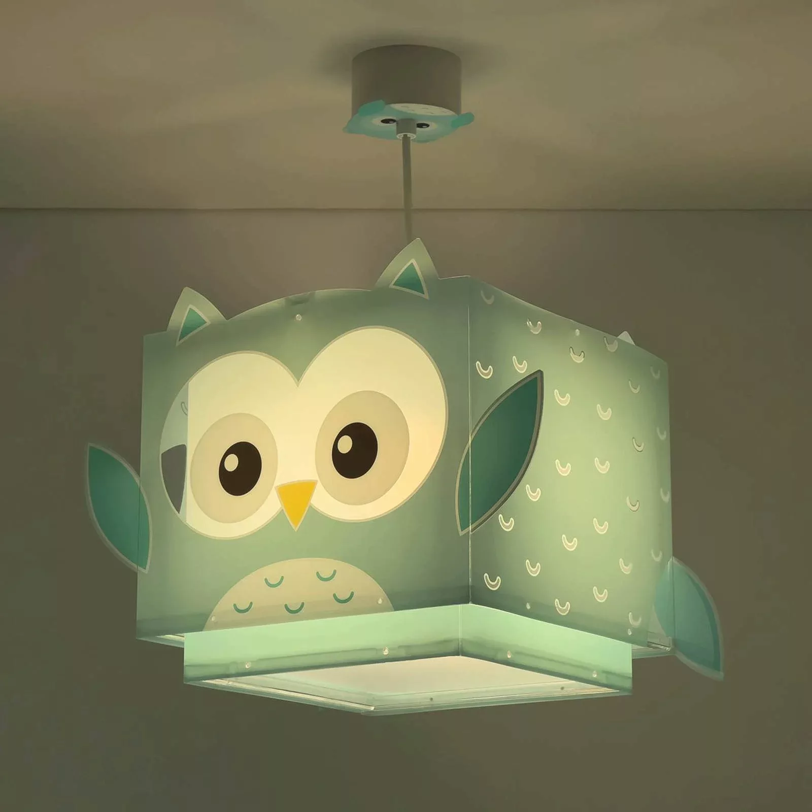 Dalber Little Owl Kinder-Hängelampe mit Eulenmotiv günstig online kaufen