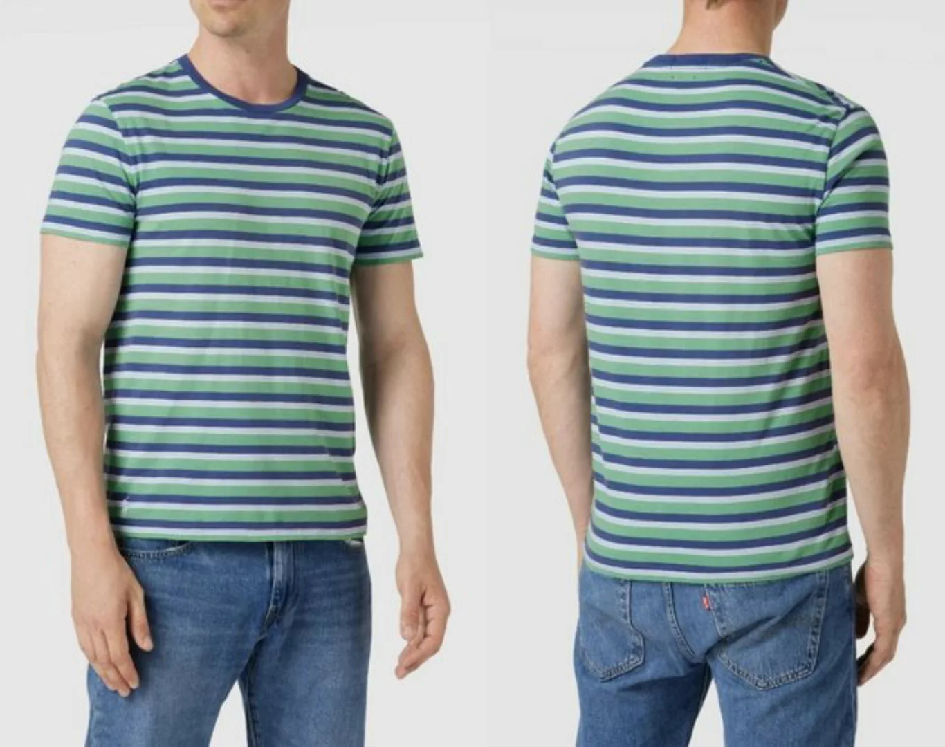 Ralph Lauren T-Shirt POLO RALPH LAUREN Gauze Striped Tee T-Shirt Shirt Cust günstig online kaufen