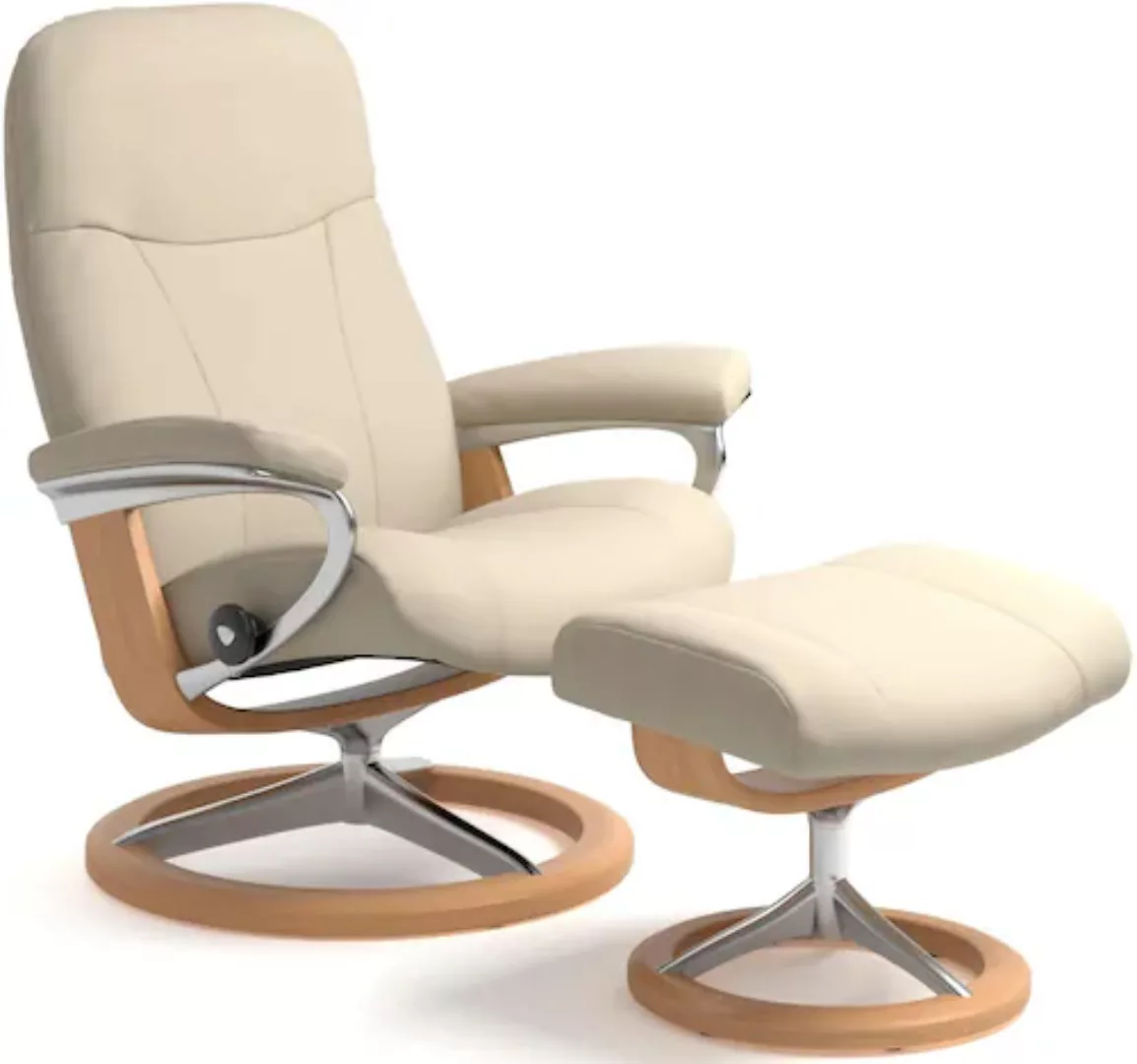 Stressless® Relaxsessel »Garda«, (Set, Relaxsessel mit Hocker) günstig online kaufen