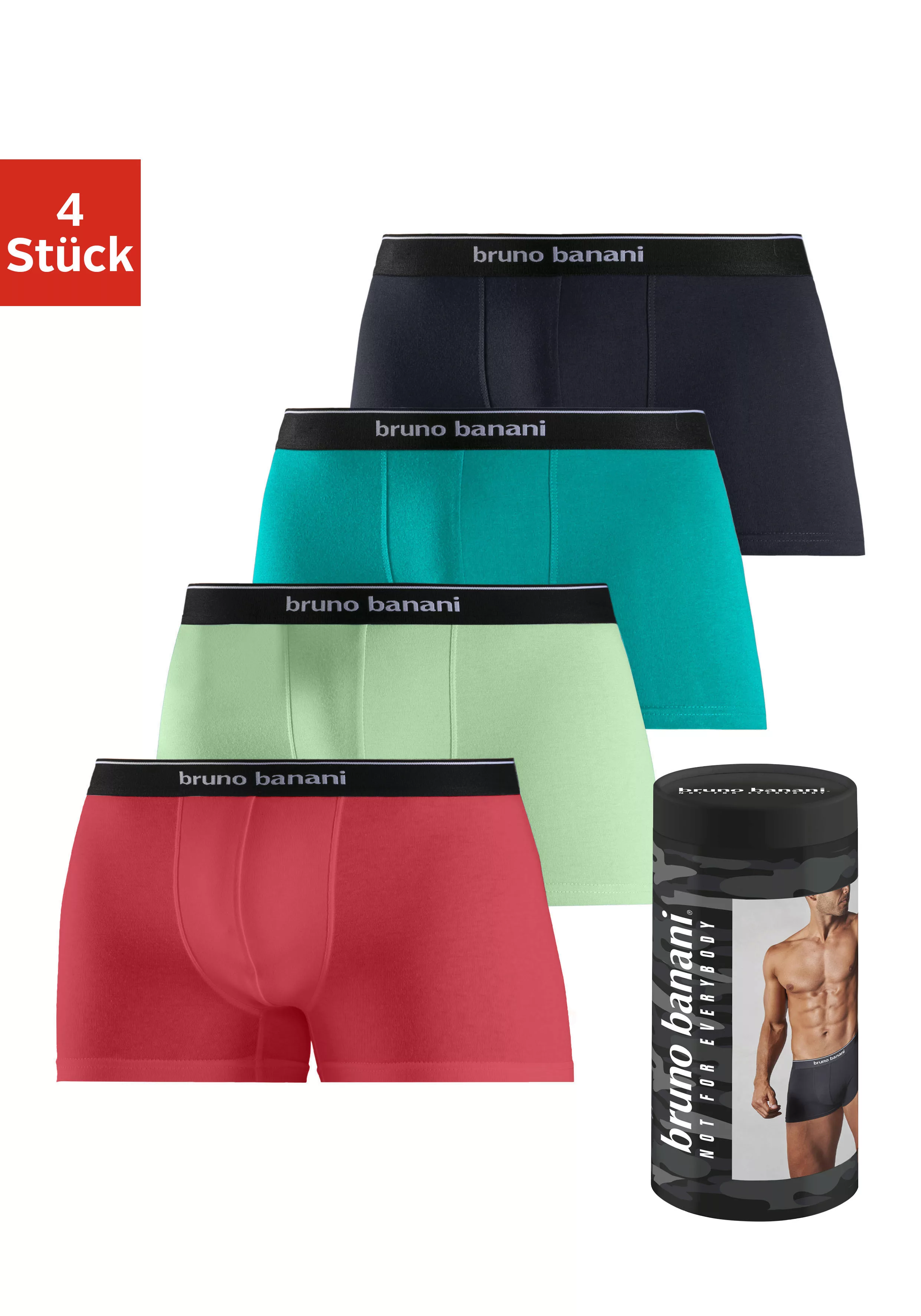 Bruno Banani Boxer, (Dose, 4 St.), in der Dose verpackt günstig online kaufen