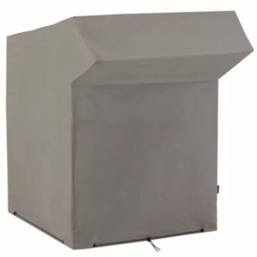 Strandkorb-Abdeckung 128x105x165/140 cm Grau Gartenmöbel-Abdeckung grau günstig online kaufen