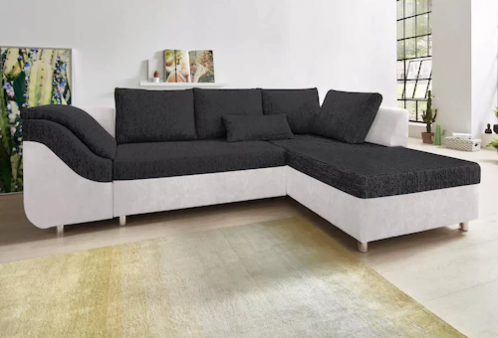 COLLECTION AB Ecksofa "Sally L-Form", mit und ohne Bettfunktion, inklusive günstig online kaufen