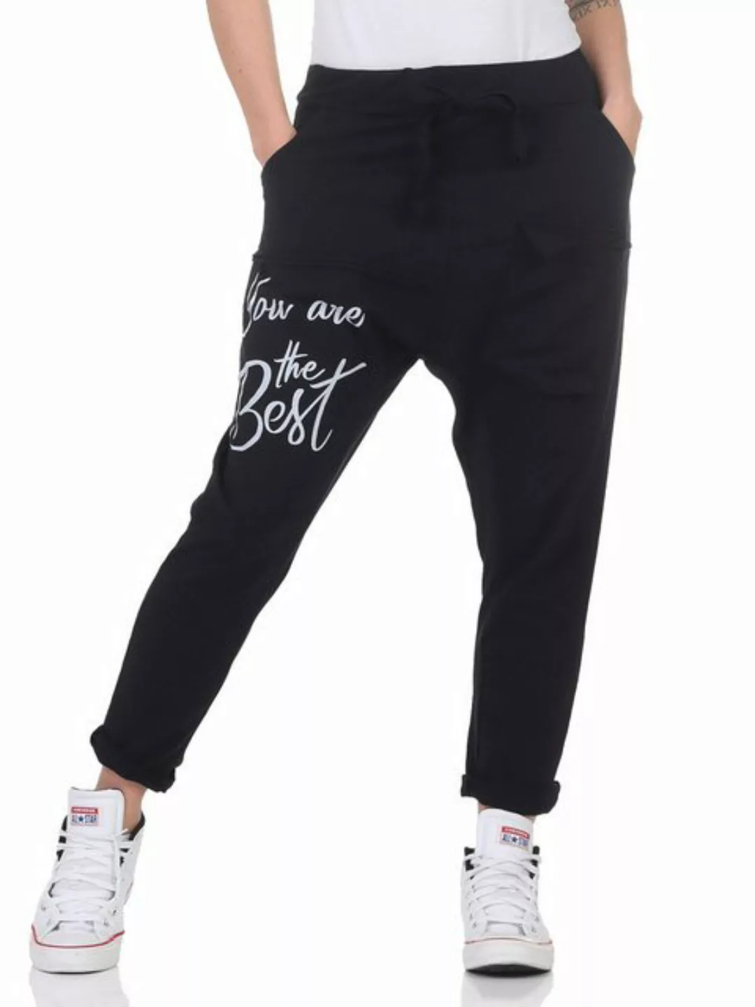 CLEO STYLE Jogger Pants Damen Jogginghose 21353 34-38 Schwarz günstig online kaufen