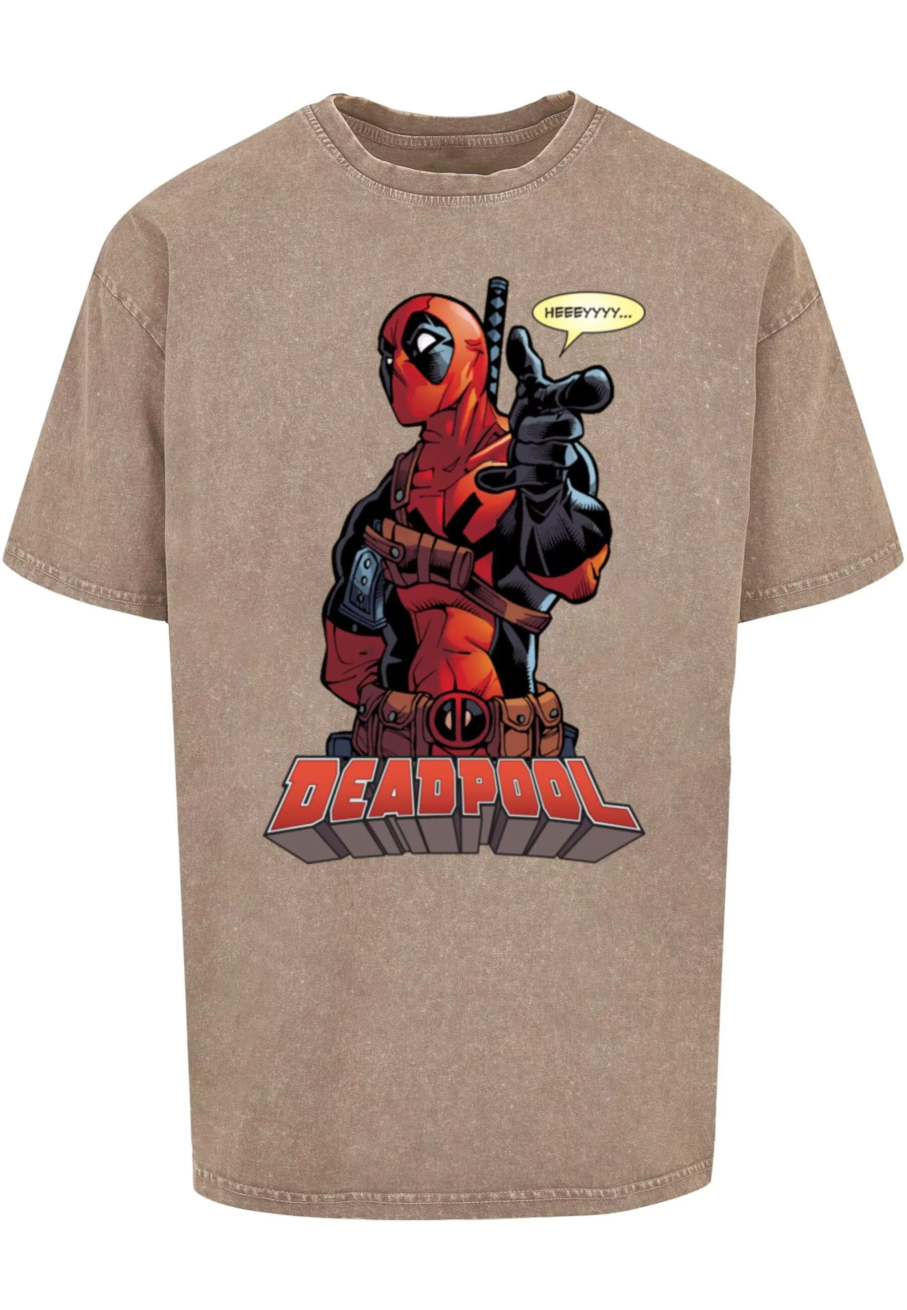 ABSOLUTE CULT T-Shirt "ABSOLUTE CULT Herren Deadpool - Hey You Acid Washed günstig online kaufen