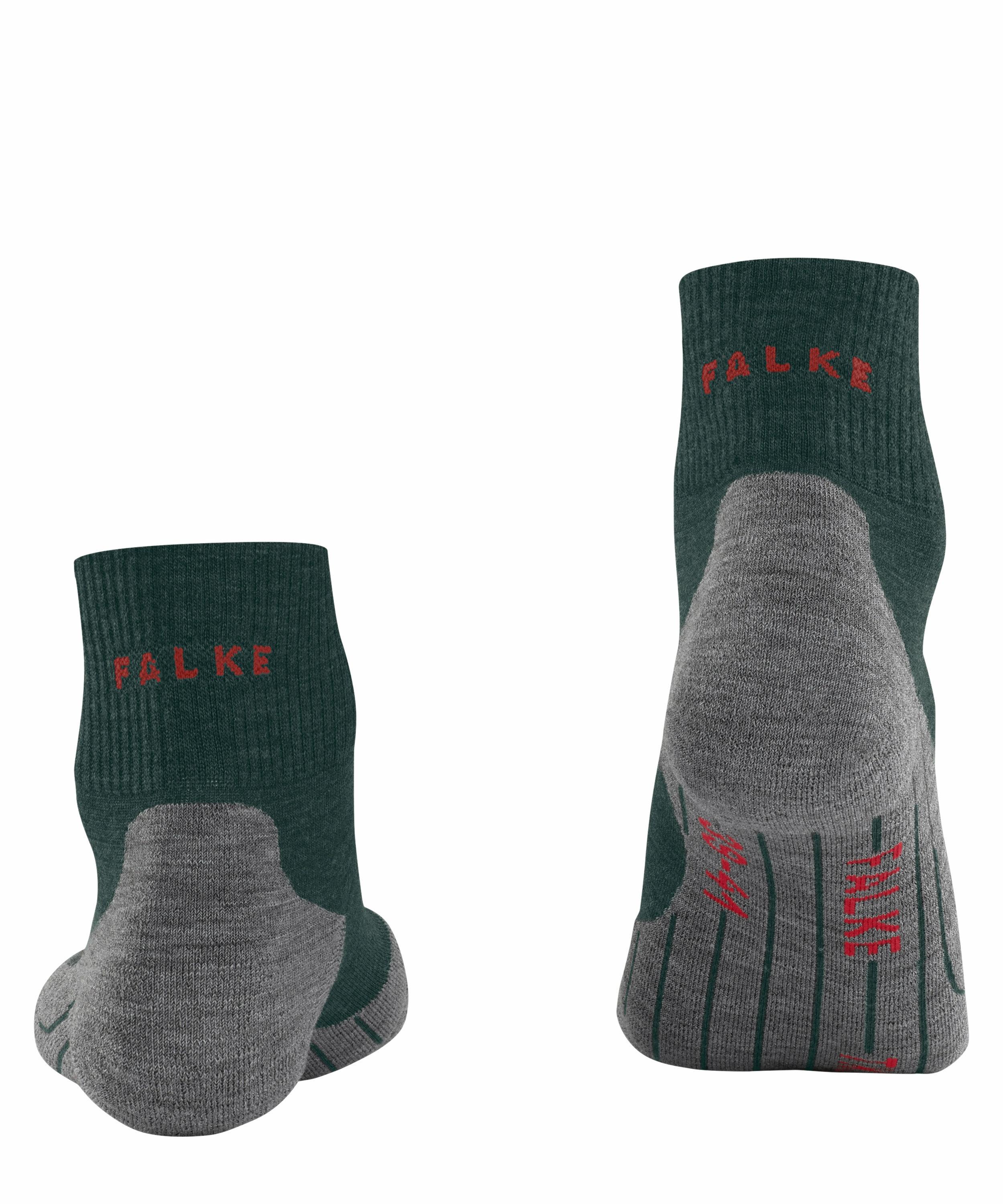 FALKE TK5 Short Herren Wandersocken, 42-43, Grün, Schurwolle, 16461-738503 günstig online kaufen