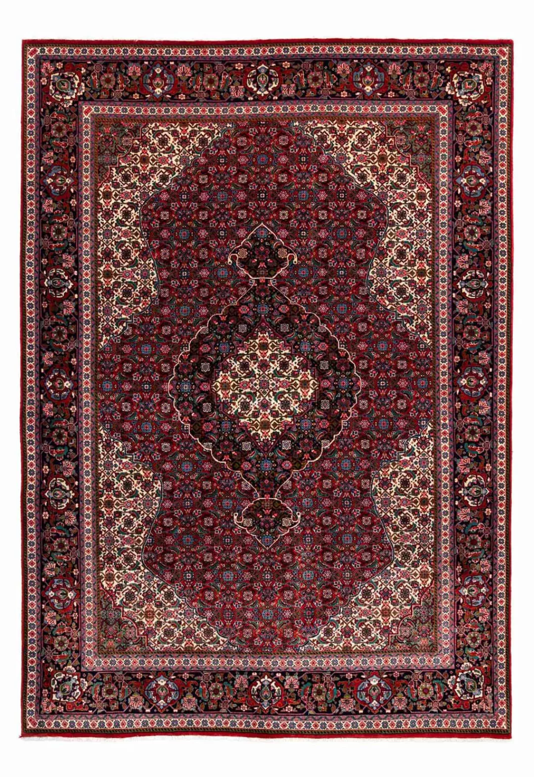 morgenland Wollteppich »Kaschmar Blumenmuster Blu scuro 336 x 246 cm«, rech günstig online kaufen