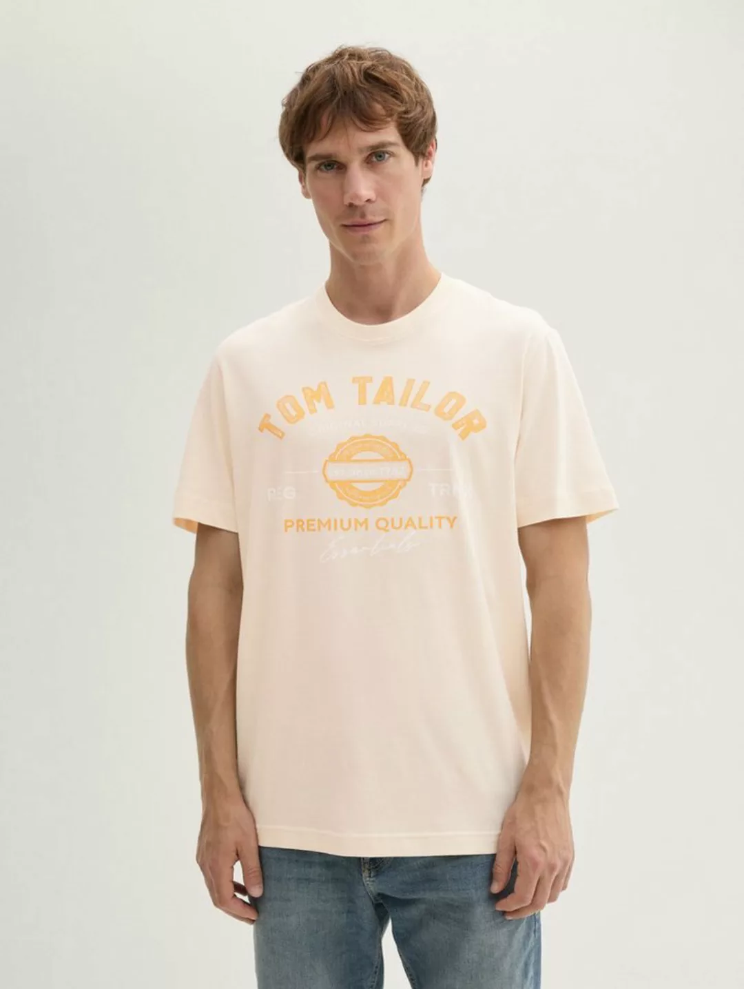 Tom Tailor Herren T-Shirt LOGO - Regular Fit günstig online kaufen