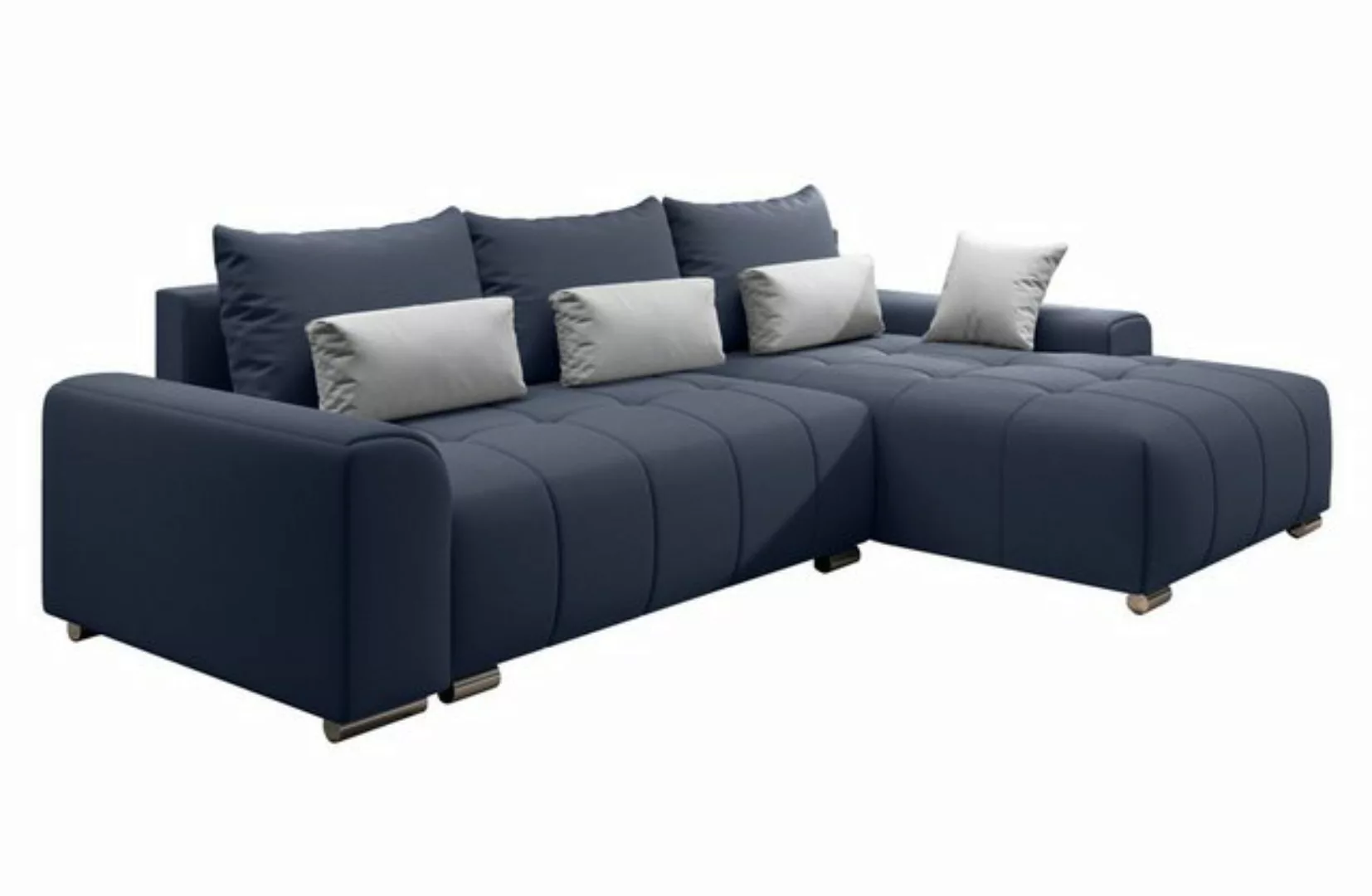 Furnix Ecksofa LORETA Sofa Schlafsofa Eck-Couch mit Schlaffunktion, Bettkas günstig online kaufen