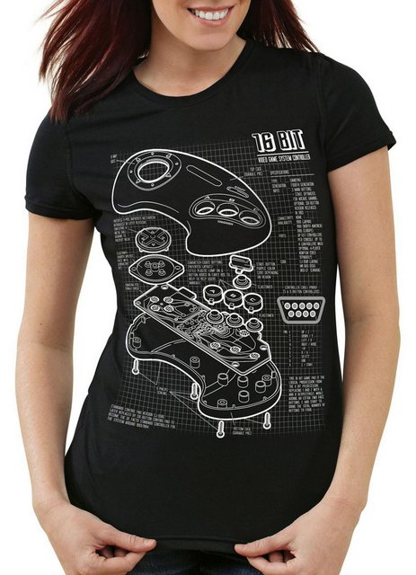 style3 T-Shirt Mega Drive 16-Bit Konsole sega master gamer genesis system günstig online kaufen