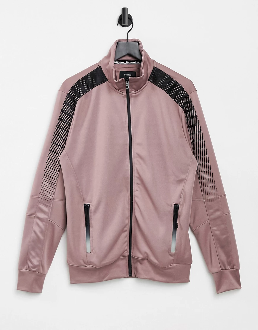 Bershka – Trainingsjacke in Rosa, Kombiteil günstig online kaufen