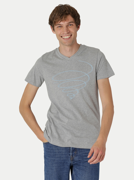 Bio-herren-t-shirt V-neck Schwungkreisel günstig online kaufen
