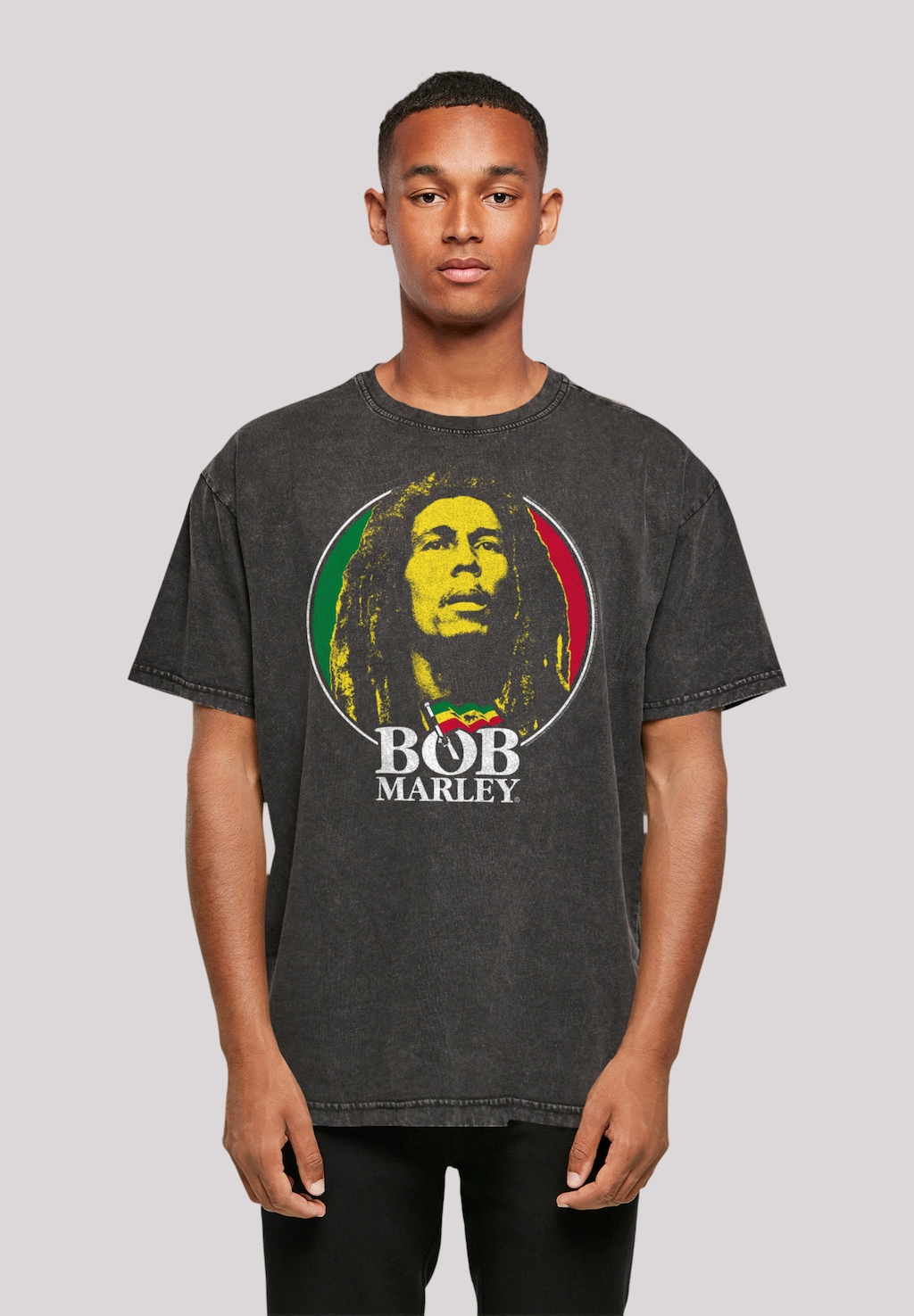 F4NT4STIC T-Shirt "Bob Marley Logo Badge Reggae Music", Premium Qualität, M günstig online kaufen