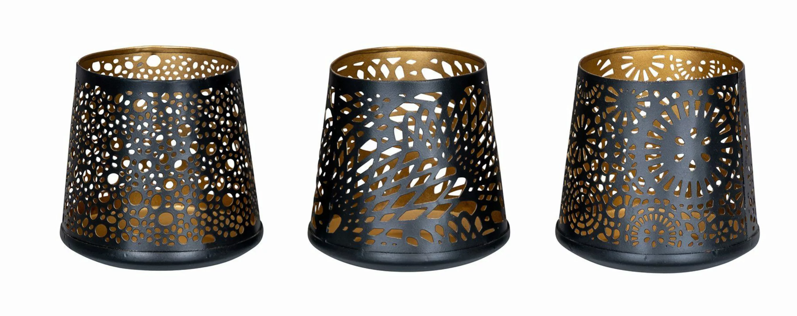 Levandeo® Teelichthalter, 3er Set Windlicht 8x10cm günstig online kaufen