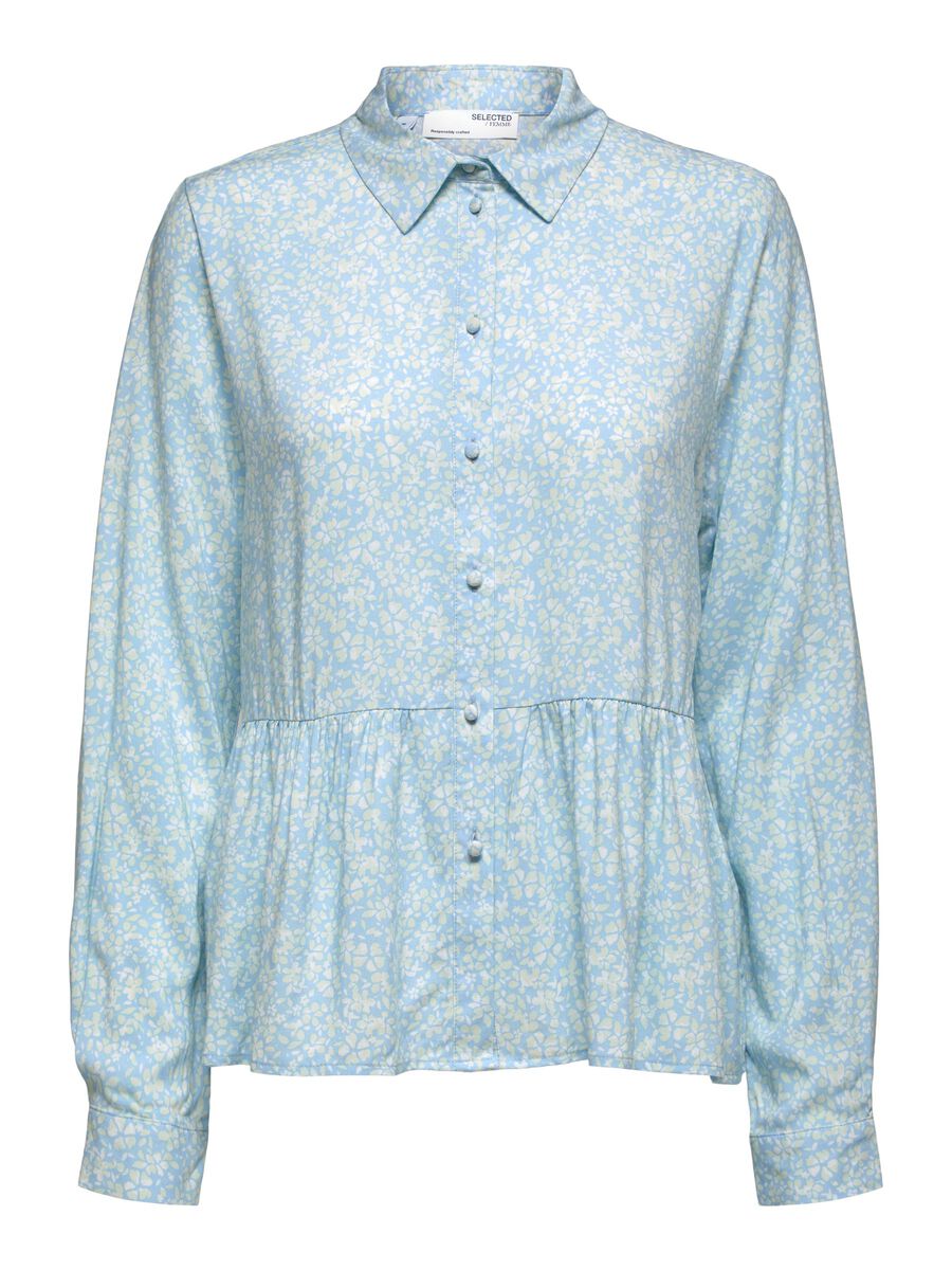 SELECTED Langarm- Hemd Damen Blau günstig online kaufen