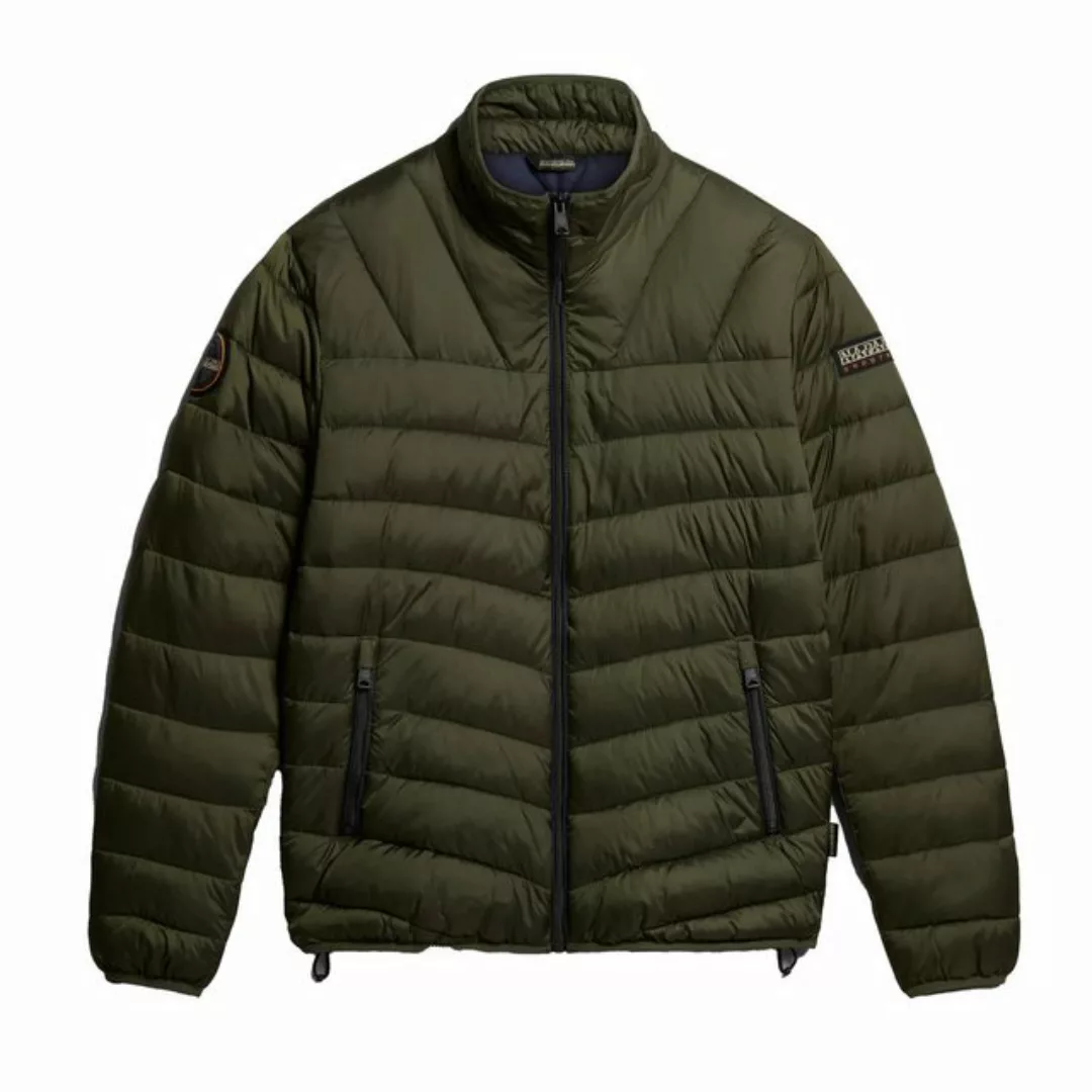 Napapijri Outdoorjacke Herrenjacke Grün mit Applikation & Logo - Vielseitig günstig online kaufen