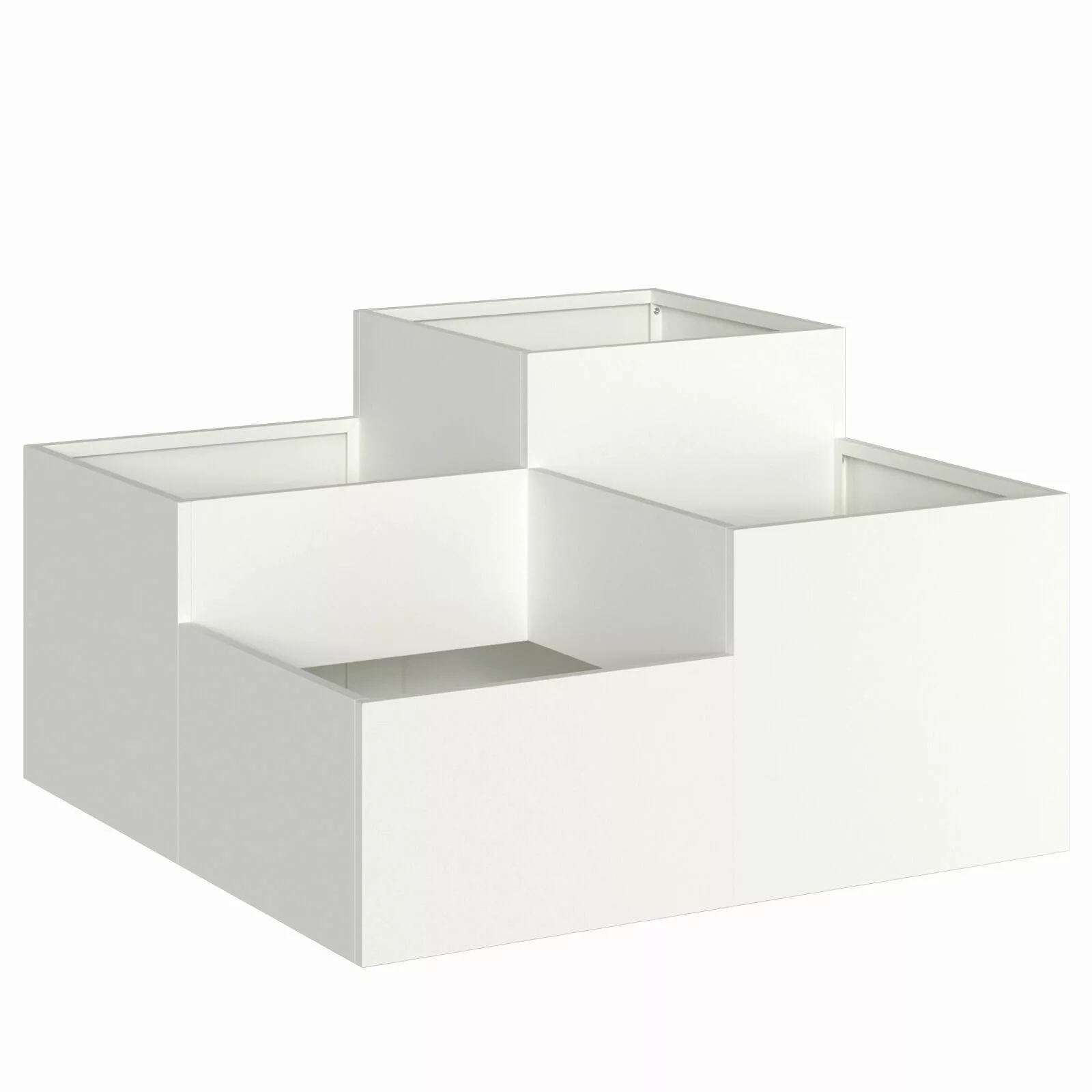 vidaXL Blumentopf Pflanzkübel 100x100x48 cm Weiß günstig online kaufen