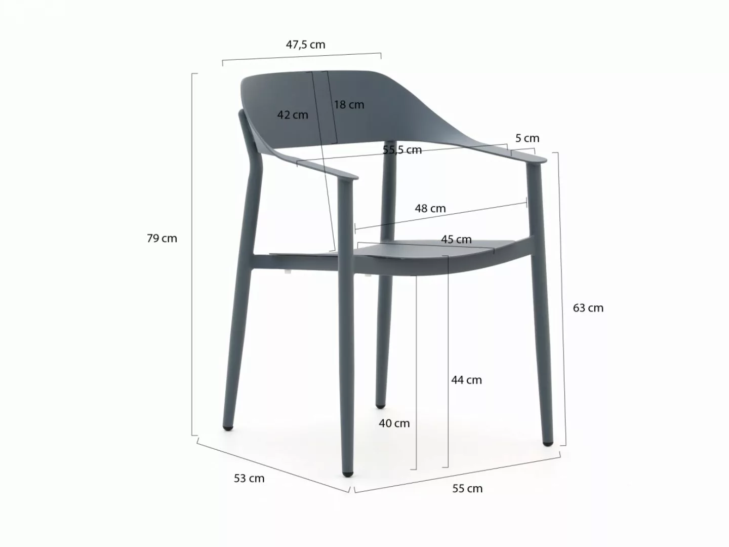 Bellagio Valli/Santa Severina ø 150 cm Gartenmöbel-Set 6-teilig stapelbar günstig online kaufen