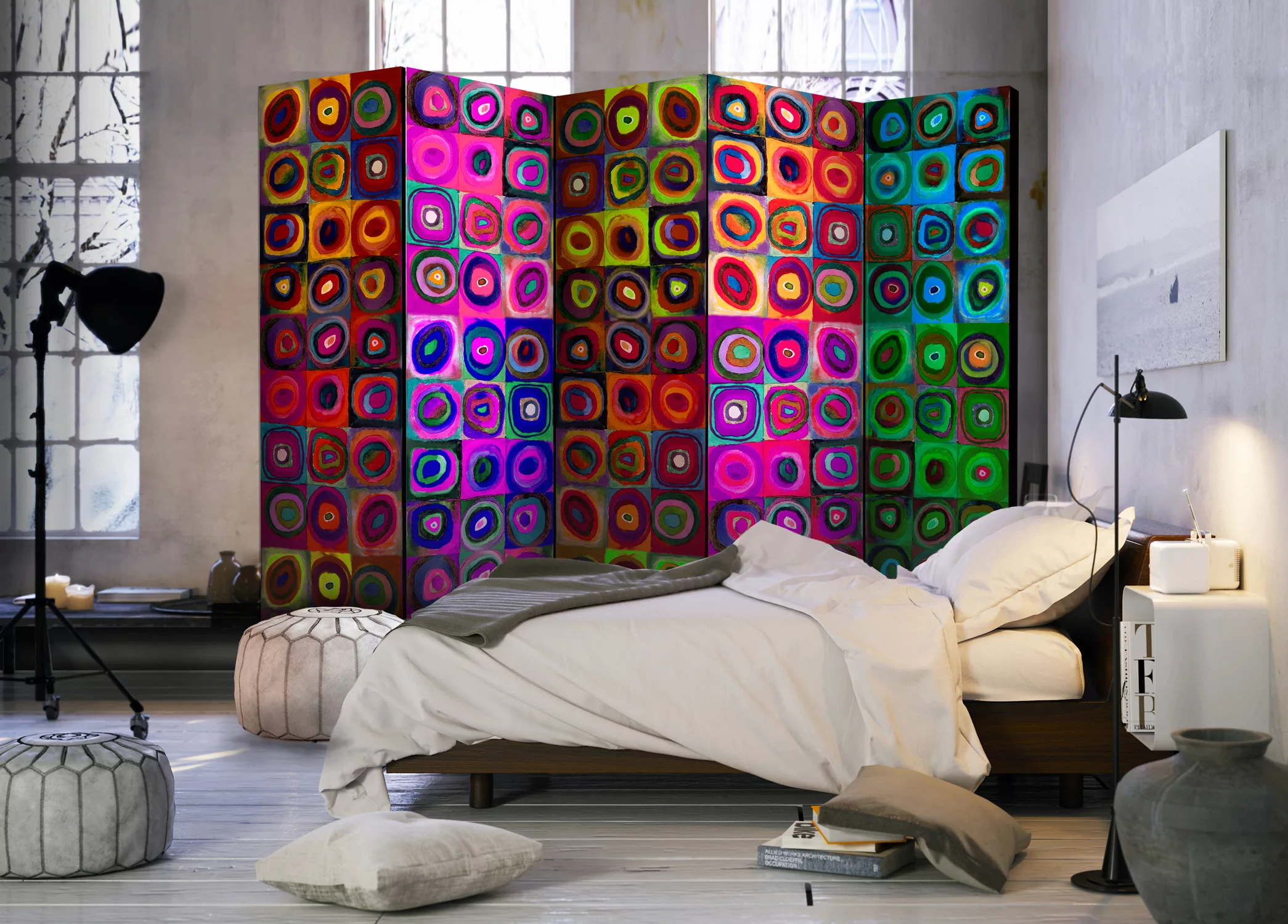 5-teiliges Paravent - Colorful Abstract Art Ii [room Dividers] günstig online kaufen