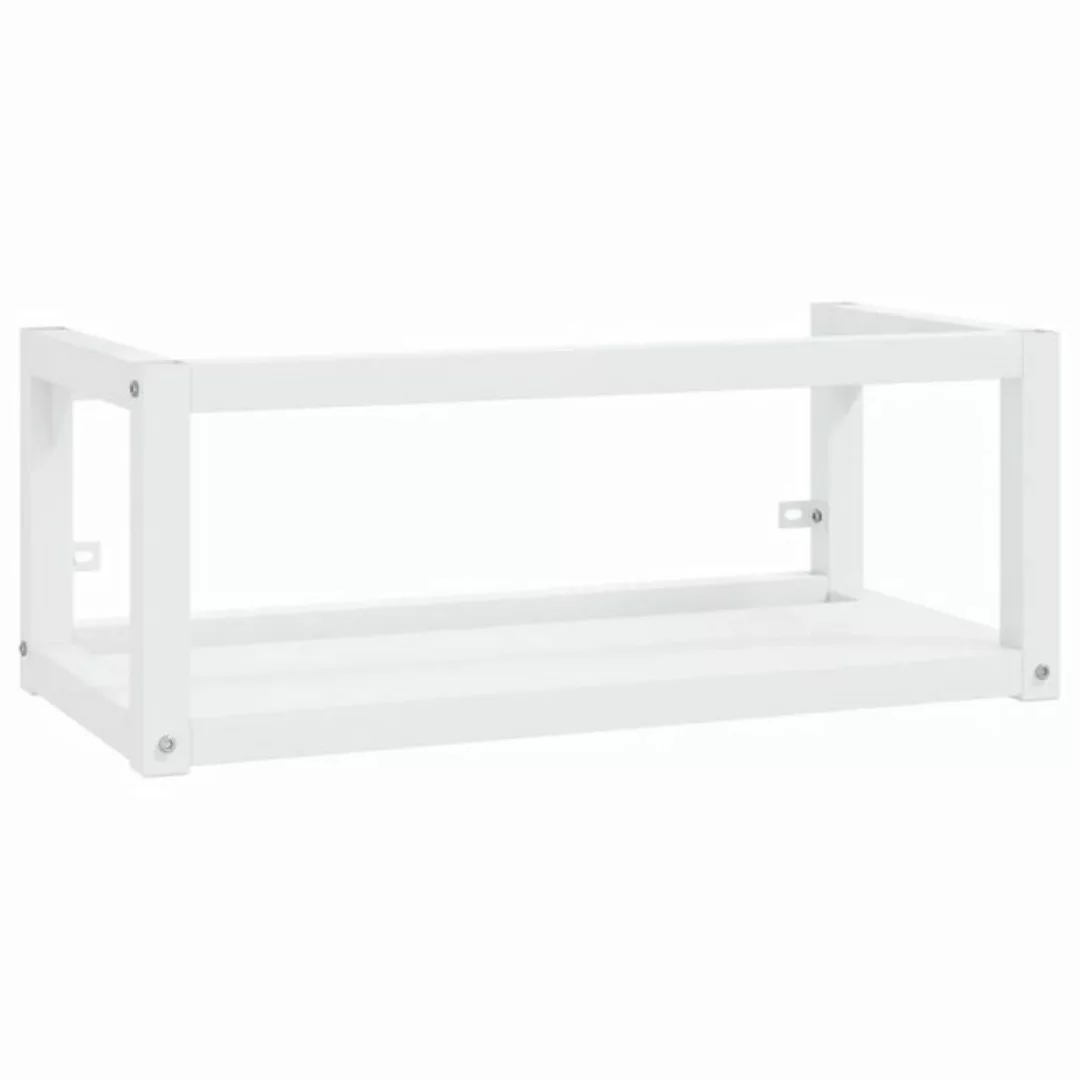 Badezimmer Wand-waschtischgestell Weiß 79x38x31 Cm Eisen günstig online kaufen