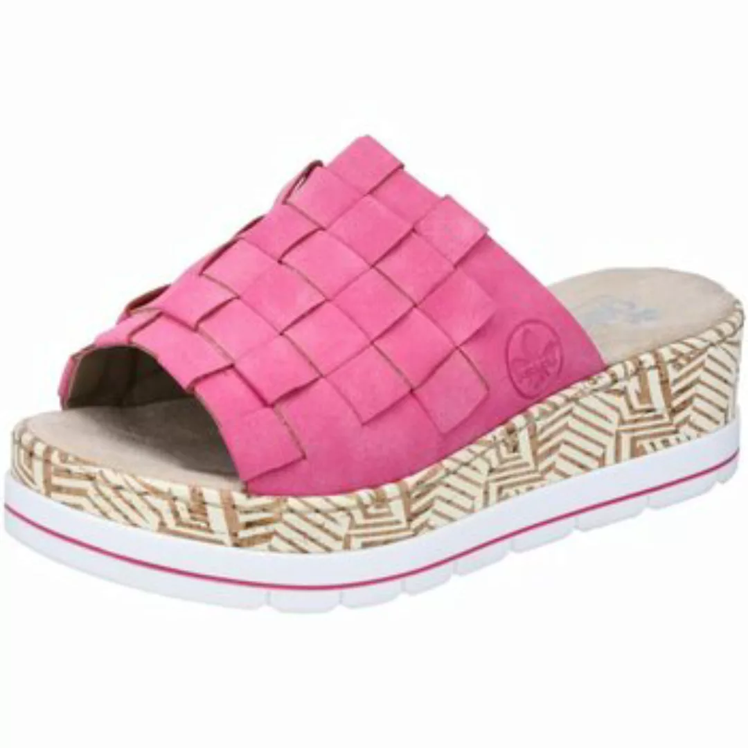 Rieker  Clogs Pantoletten Pink Geflochten V3988-31 31 günstig online kaufen