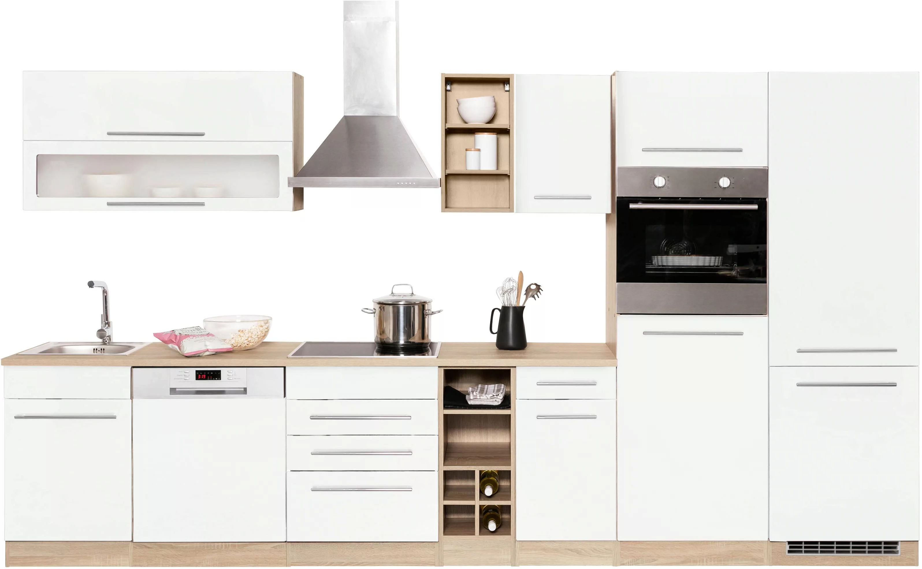 HELD MÖBEL Küchenzeile "Eton", mit E-Geräten, Breite 360 cm günstig online kaufen