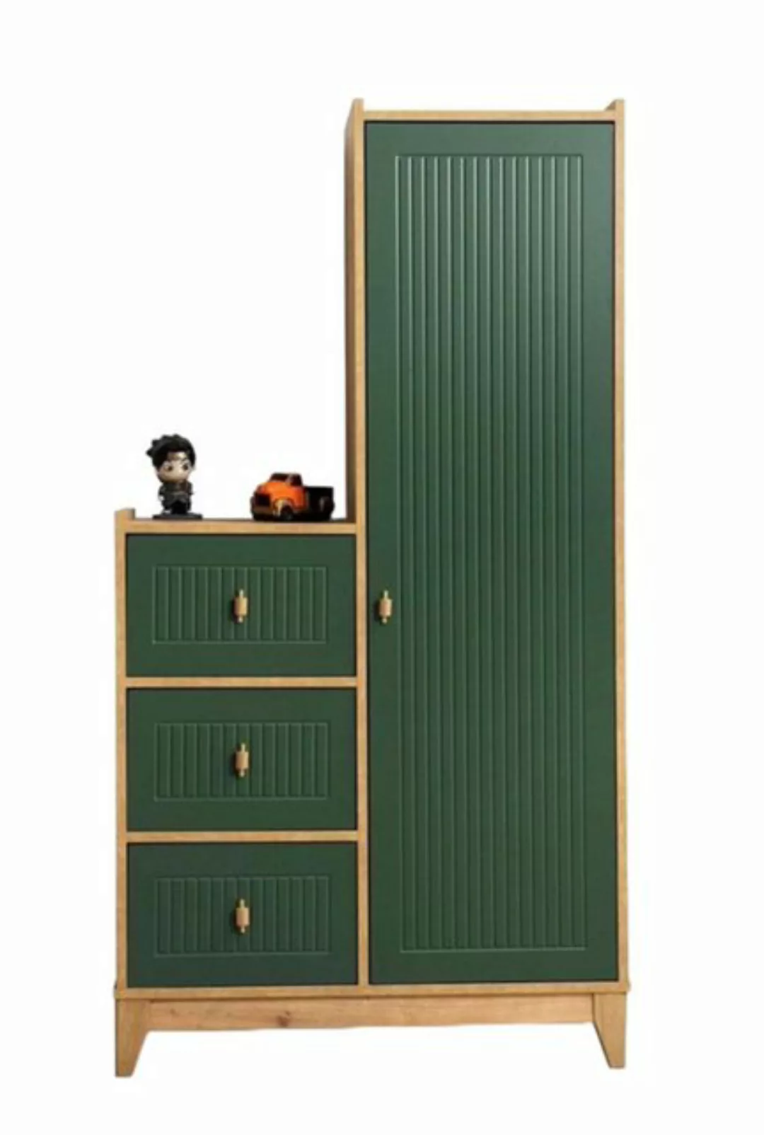 Xlmoebel Kleiderschrank Neue grüne Holzmöbel für Kinderzimmer (1-St., Kleid günstig online kaufen