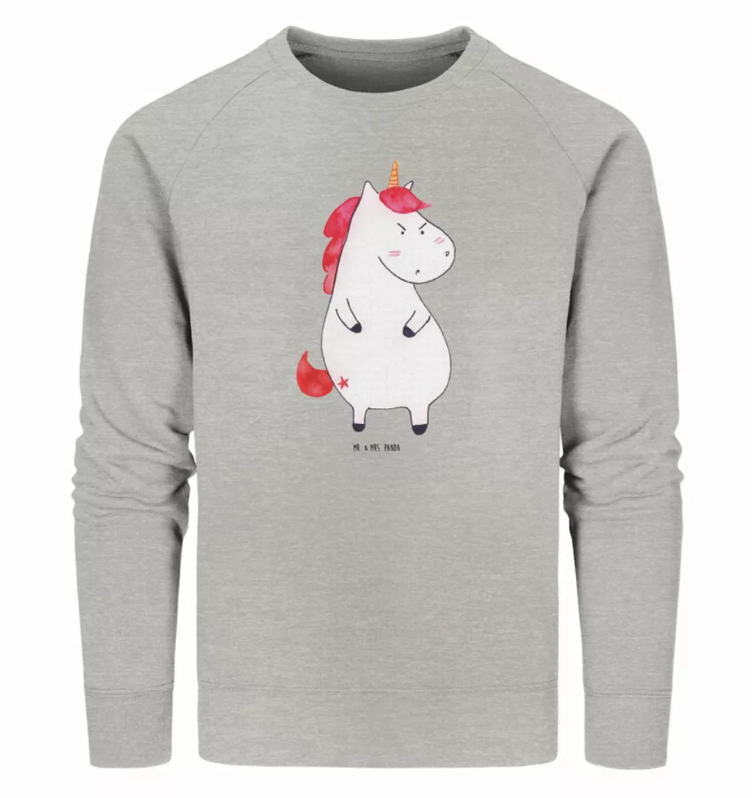 Mr. & Mrs. Panda Longpullover Größe XXL Einhorn Wut - Heather Grey - Gesche günstig online kaufen