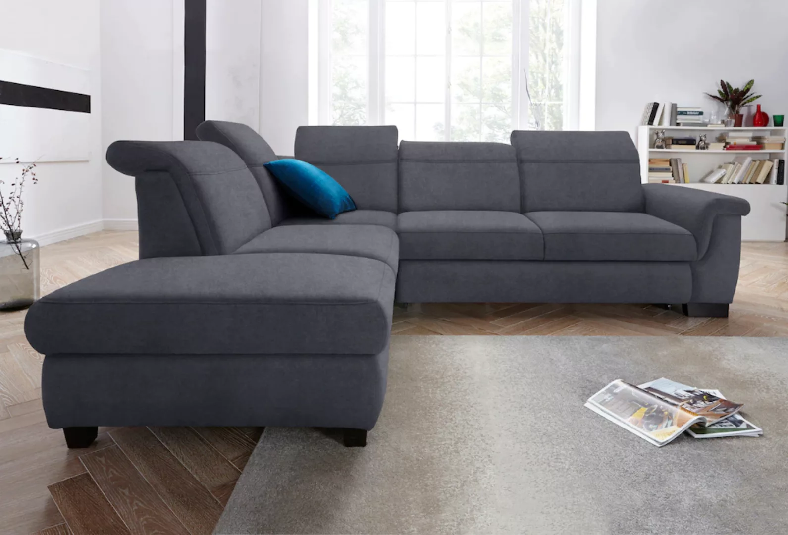 DOMO collection Ecksofa "Sully komfortables Sofa, L-Form", wahlweise mit Be günstig online kaufen