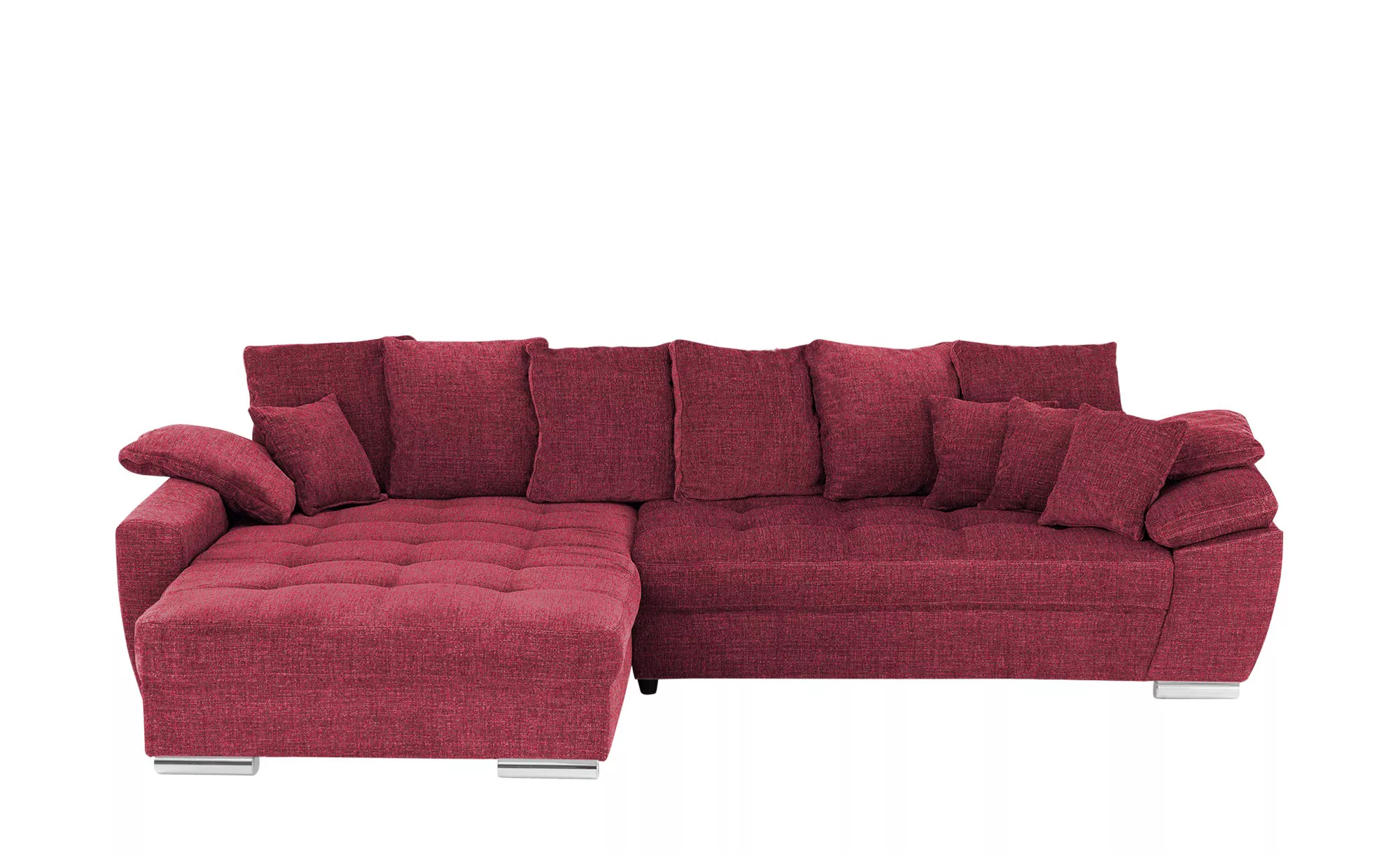 Ecksofa  Farina ¦ rot ¦ Maße (cm): B: 323 H: 92 T: 222 Polstermöbel > Sofas günstig online kaufen