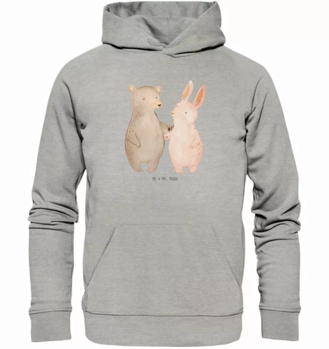 Mr. & Mrs. Panda Hoodie Bär und Hase Umarmen Größe XL - Heather Grey - Gesc günstig online kaufen