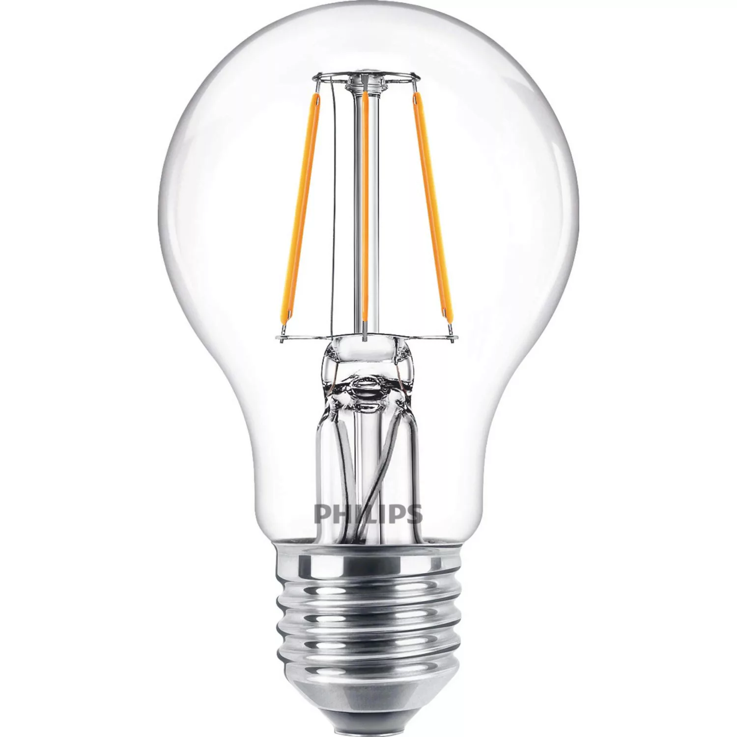 Philips LED-Leuchtmittel E27 Glühlampenform 4,3 W 470 lm 10,6 x 6 cm (H x Ø günstig online kaufen