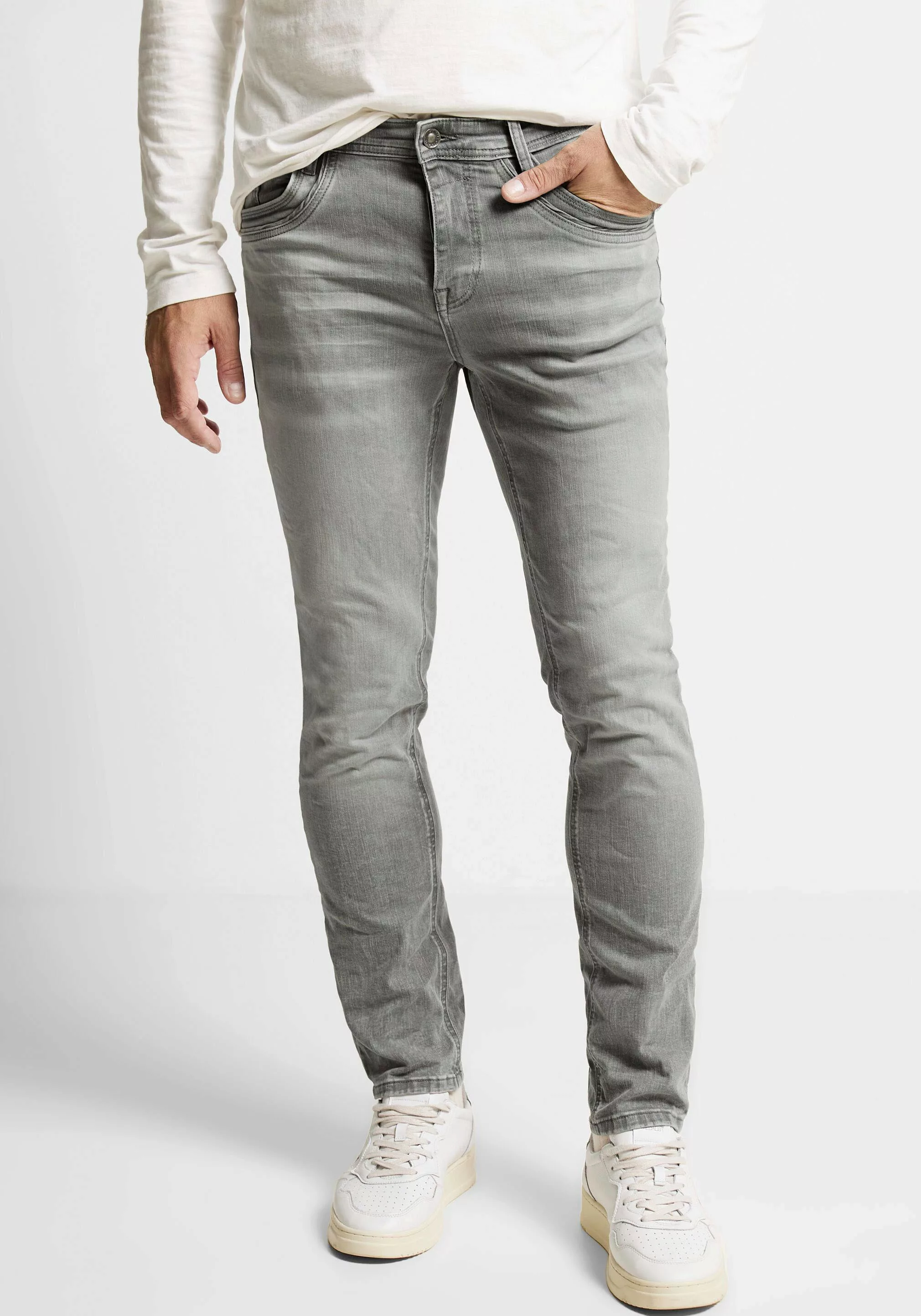 STREET ONE MEN Gerade Jeans Middle Waist günstig online kaufen