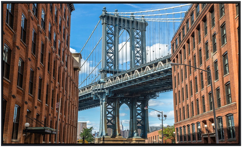 Papermoon Infrarotheizung »Brooklyn Dumbo Bereich«, sehr angenehme Strahlun günstig online kaufen