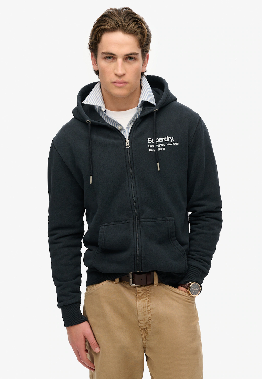 Superdry Kapuzensweatjacke "CORE LOGO CITY ZIPHOOD" günstig online kaufen