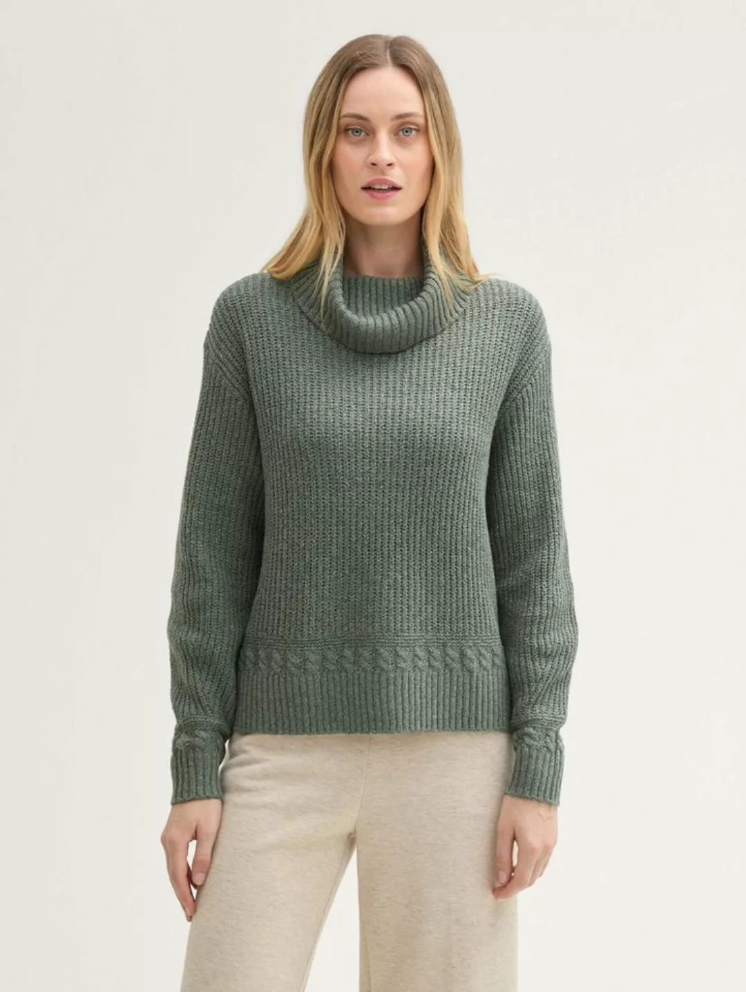 TOM TAILOR Strickpullover Strick Rollkragen Pullover günstig online kaufen