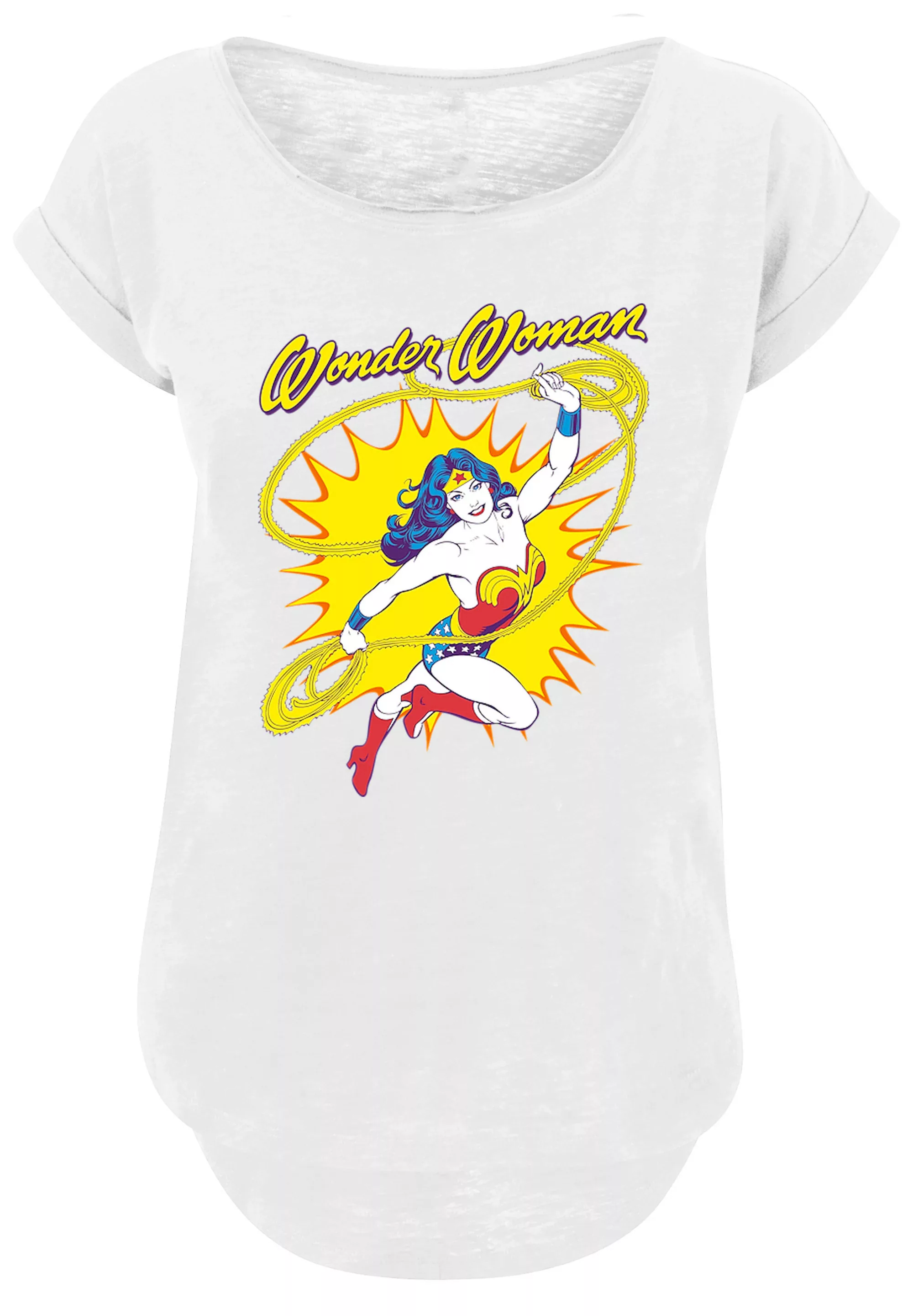 F4NT4STIC T-Shirt "DC Comics Wonder Woman Vintage Leap", Damen,Premium Merc günstig online kaufen