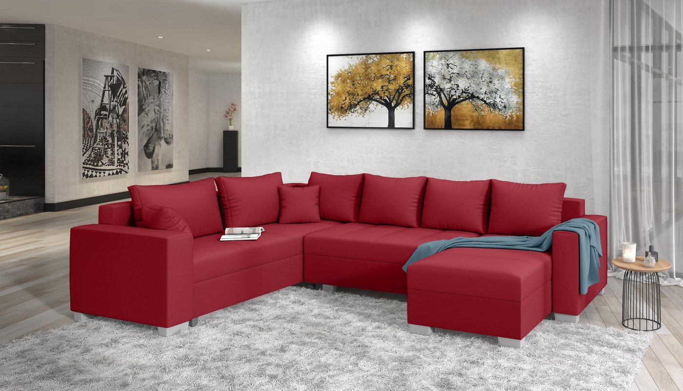 99rooms Wohnlandschaft Aterno, U-Form, Sofa, Bonellfederkern günstig online kaufen