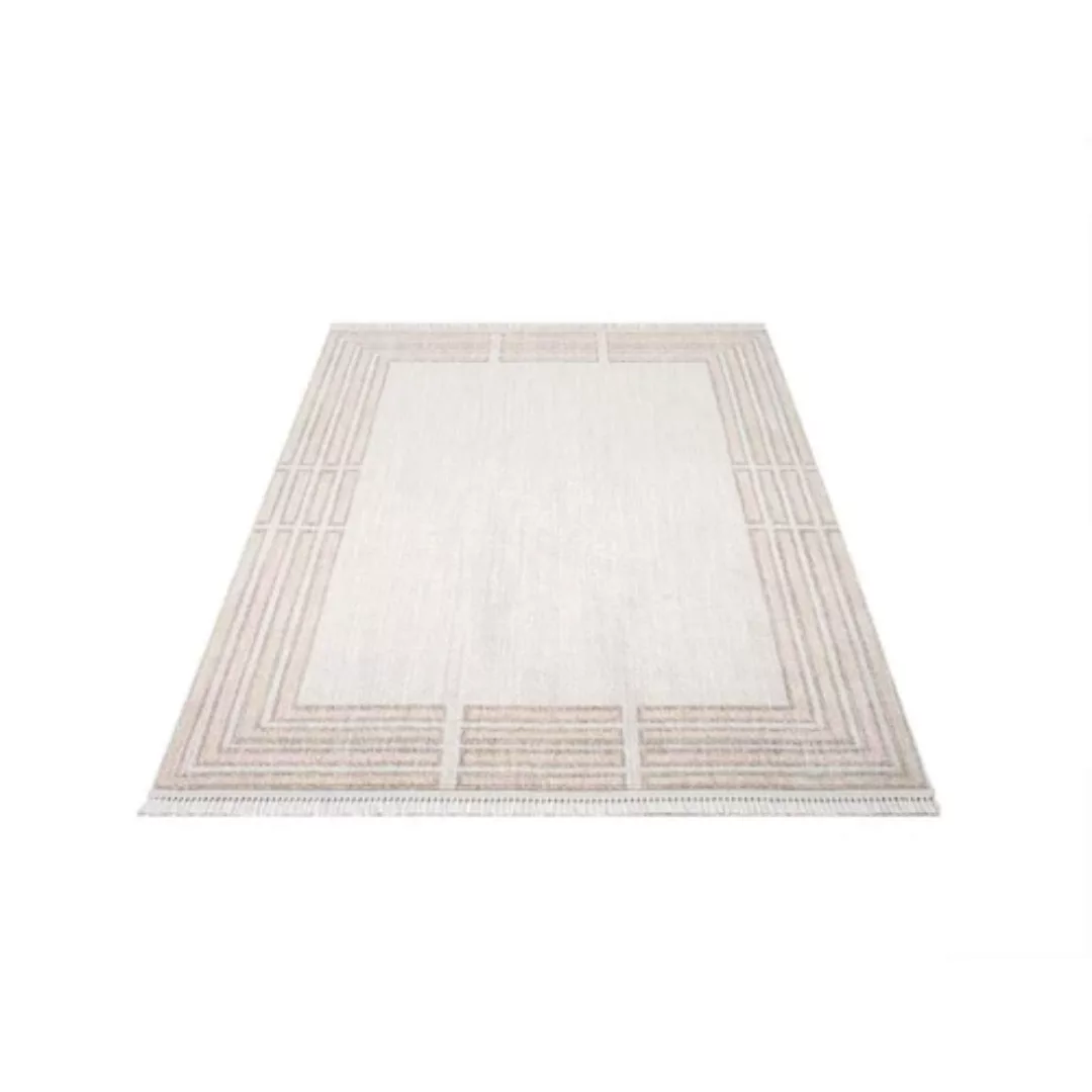 Carpet City Teppich »CLASICO 9068«, rechteckig, Kurzflor, Fransen, Bordüre, günstig online kaufen