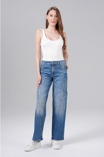 Miracle of Denim 5-Pocket-Jeans Nova Wide Leg (1-tlg) günstig online kaufen