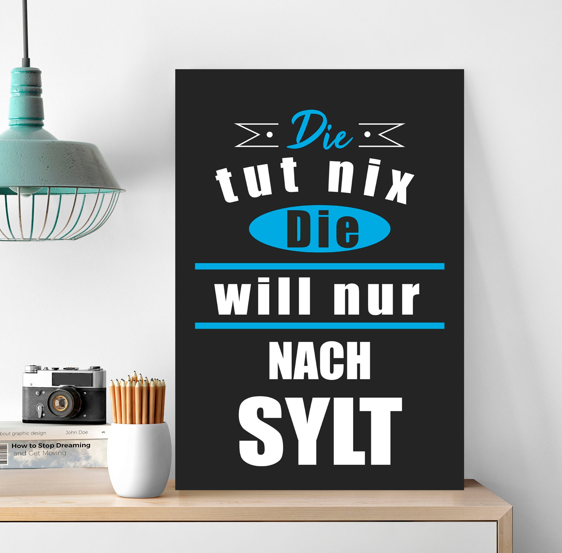 queence Metallbild "Die will nur nach Sylt", Schriftzüge-Schriftzug, (1 St. günstig online kaufen