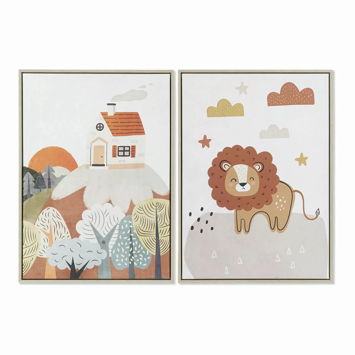 Bild Dkd Home Decor Für Kinder (53 X 4,5 X 73 Cm) (2 Stück) günstig online kaufen