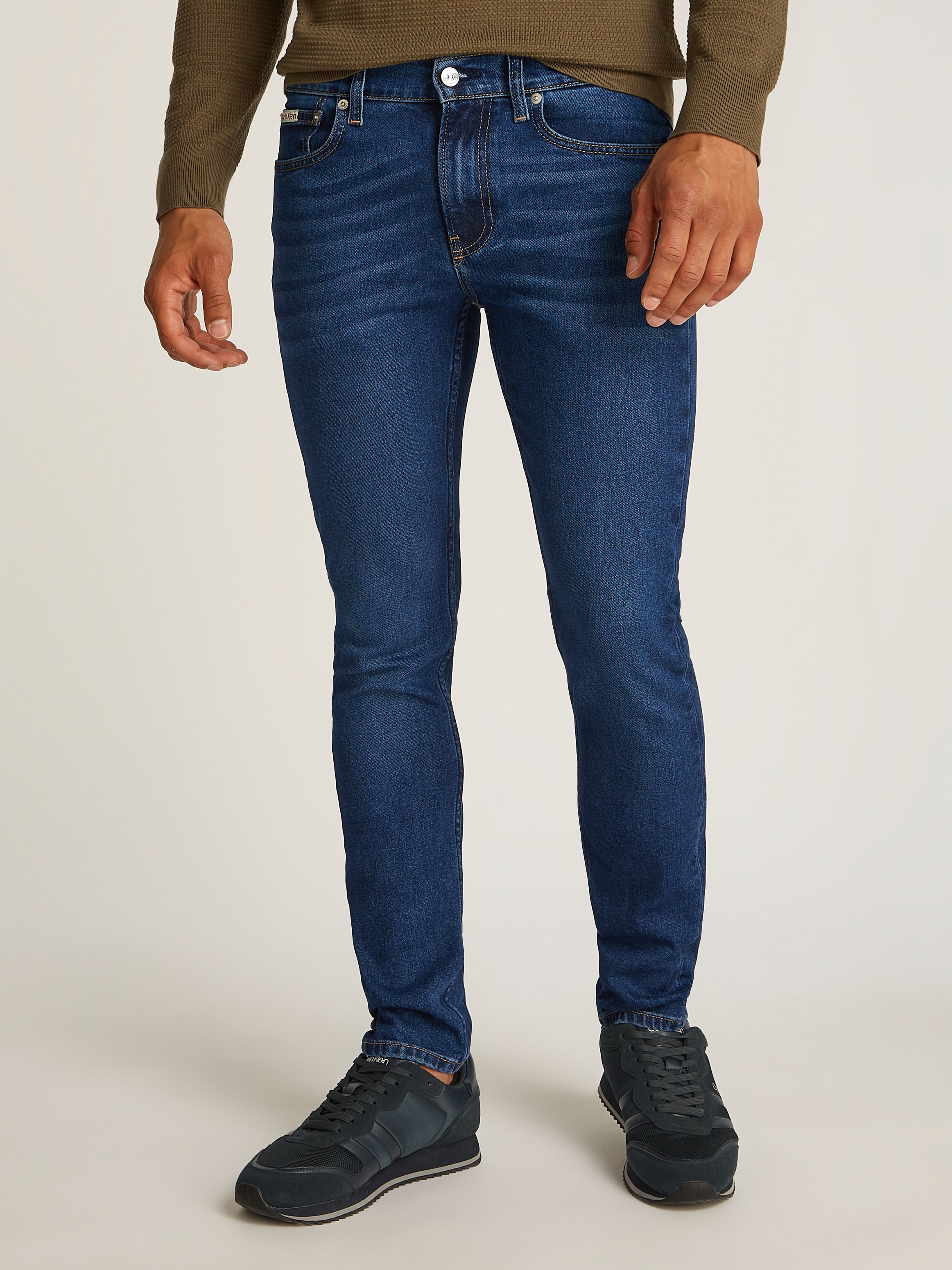 Calvin Klein Jeans Slim-fit-Jeans "SLIM TAPER", Coinpocket, Logostickerei günstig online kaufen