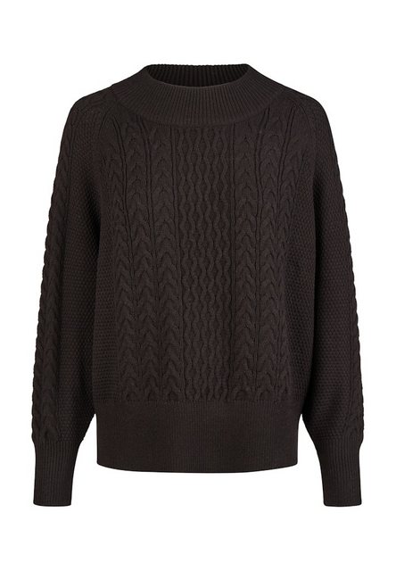 MARC AUREL Strickpullover Pullover im Zopf-Muster black günstig online kaufen