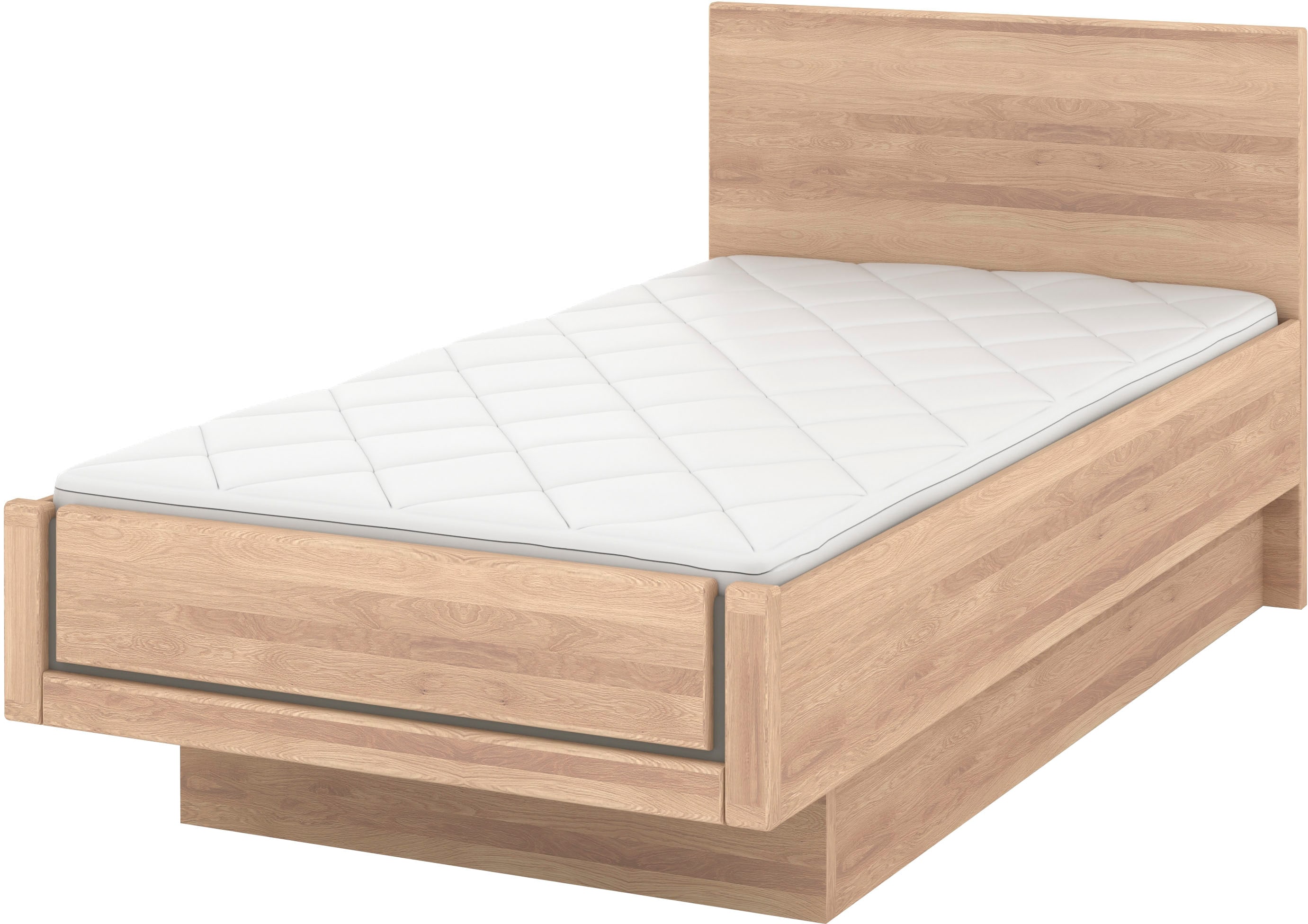 Musterring Holzbett "Sorrent, Bettgestell, Bettrahmen, teilmassiv Eiche", ( günstig online kaufen